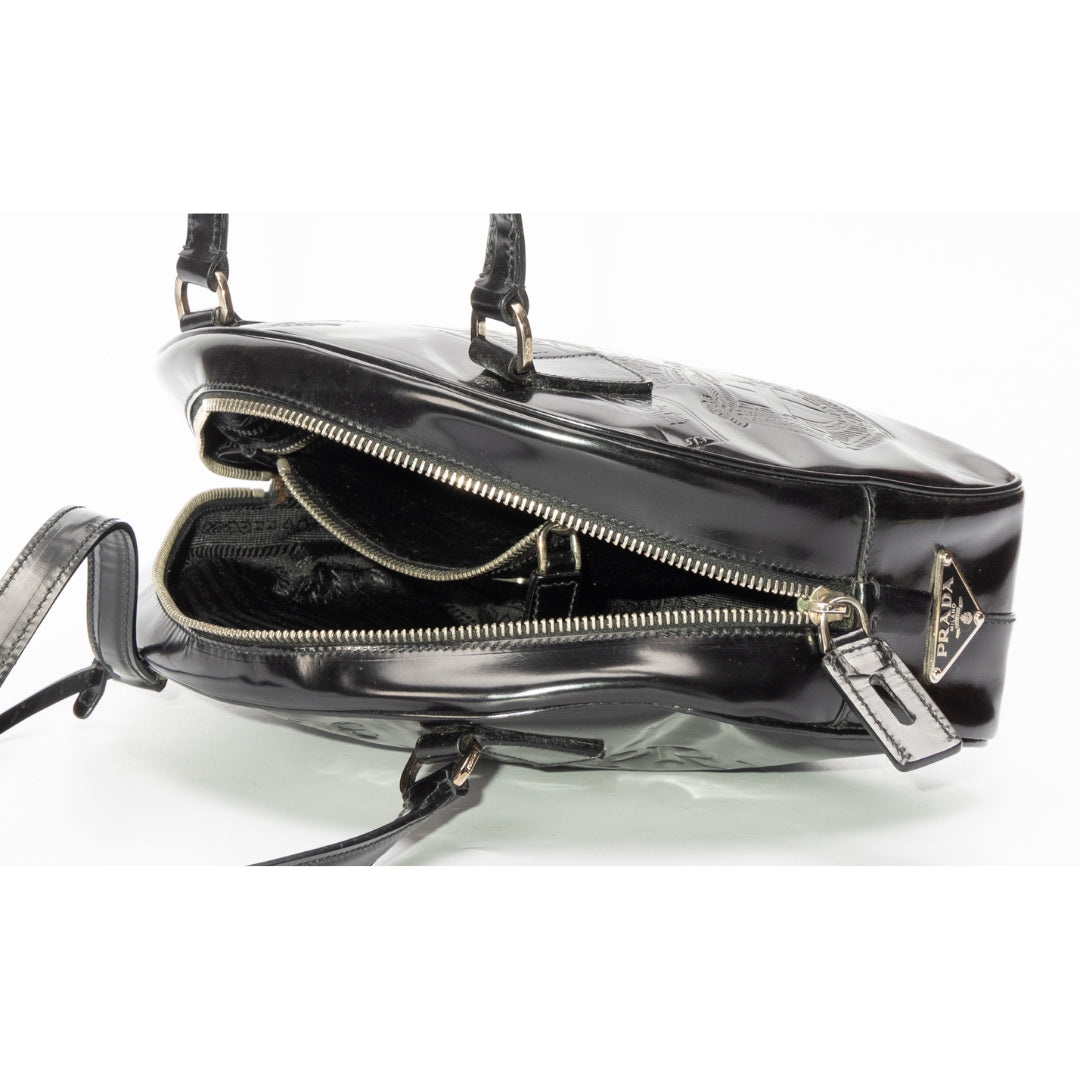 Prada Black Calfskin Shoulder Bag