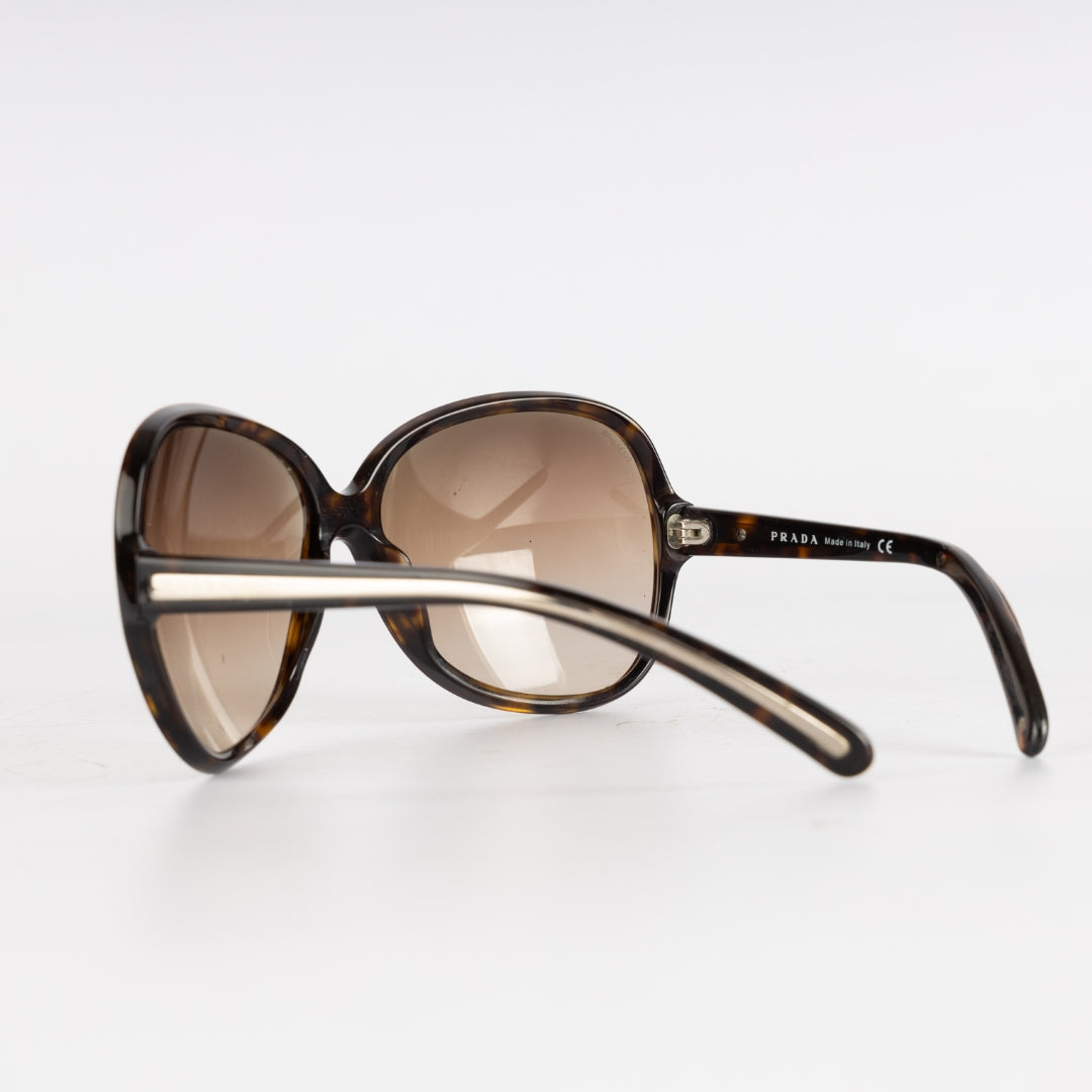 Prada Tortoise Frame Oversized Sunglasses