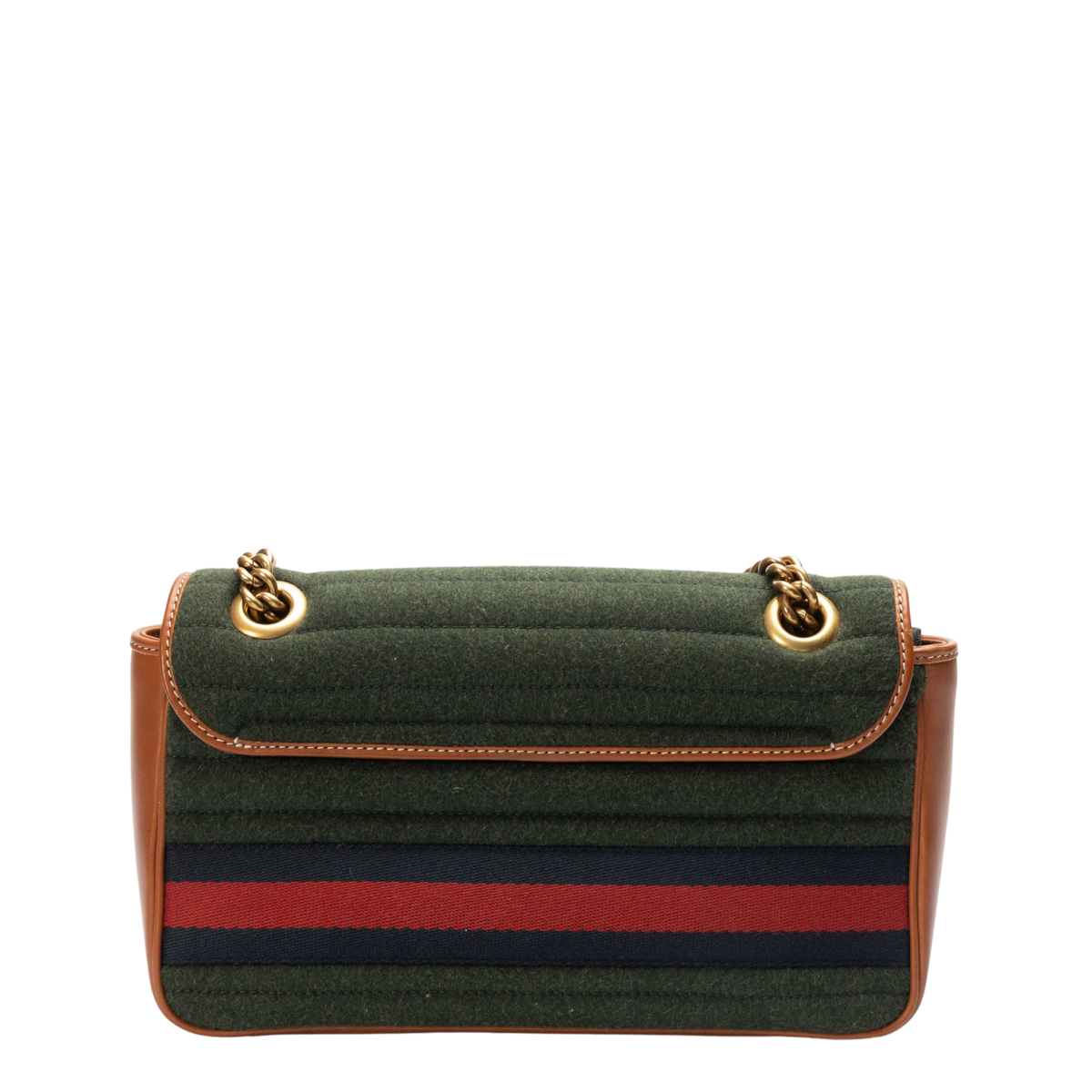 Gucci Striped Convertible Crossbody Bag