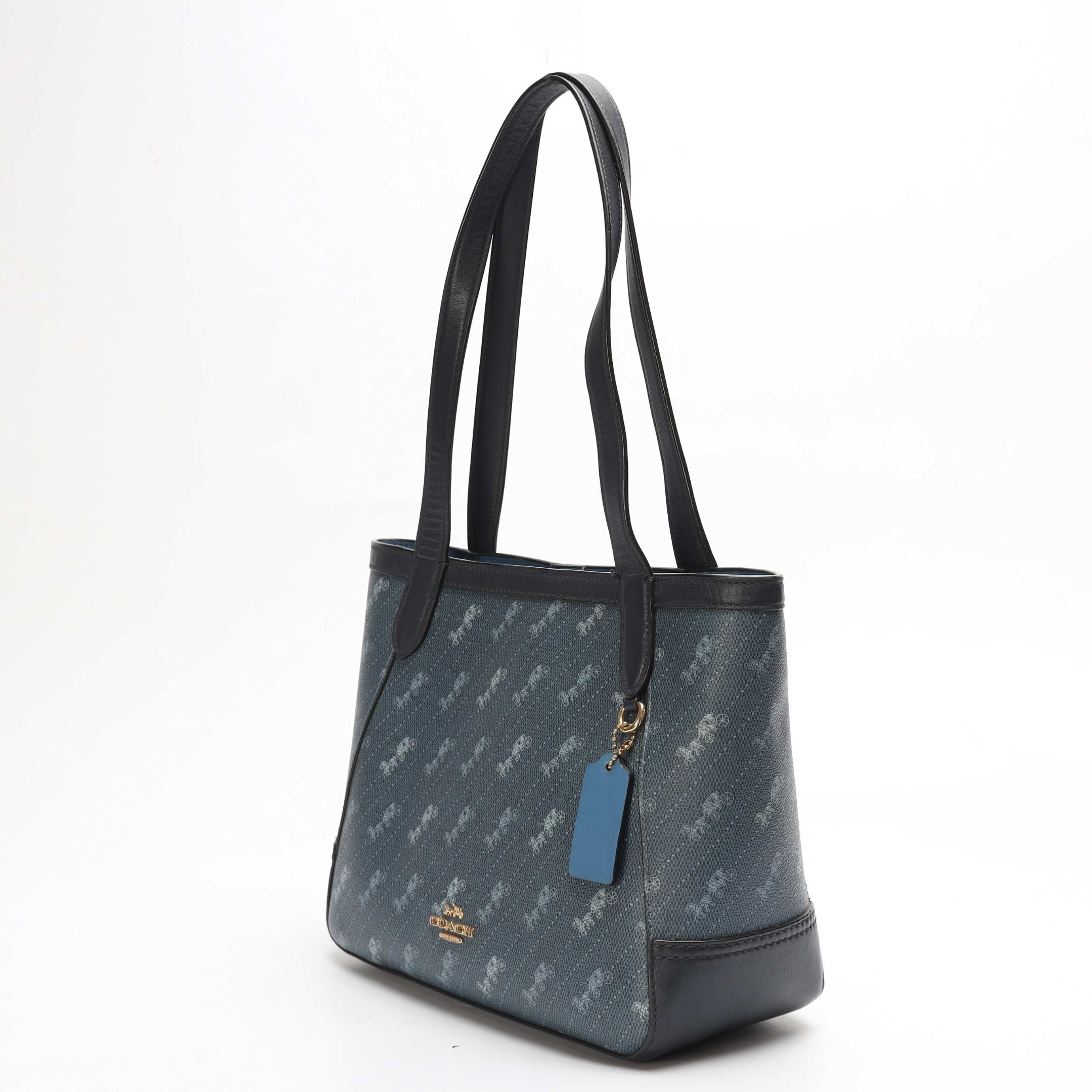 Coach Horse & Carriage Dot Print Tote