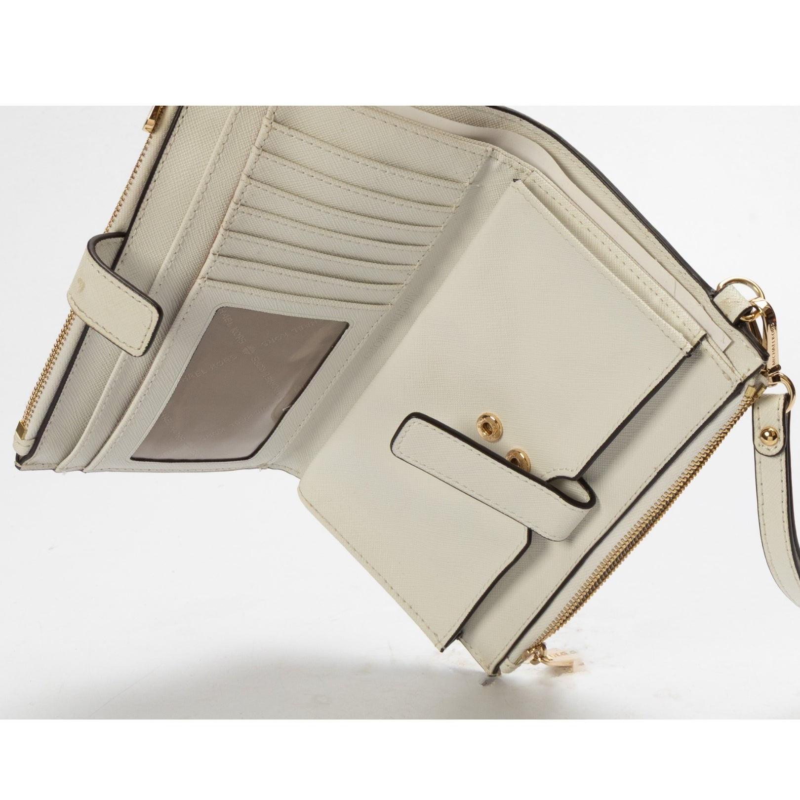 Michael Kors Jet Set White Zip Wallet