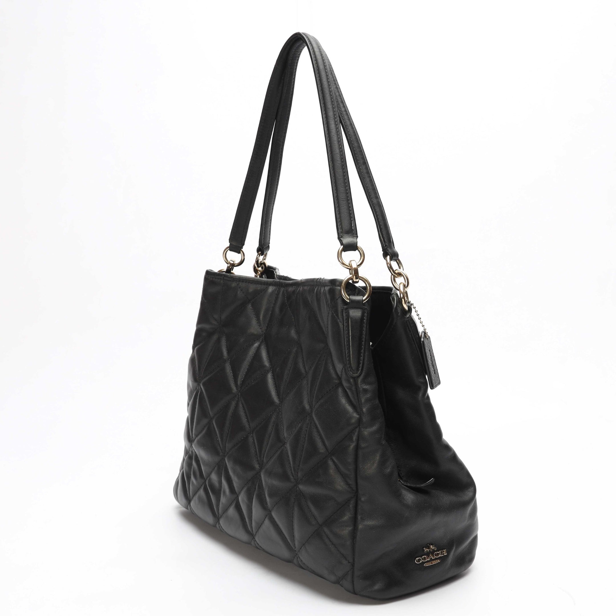 Coach Black Quilted Phoebe Madison Shoulder Bag