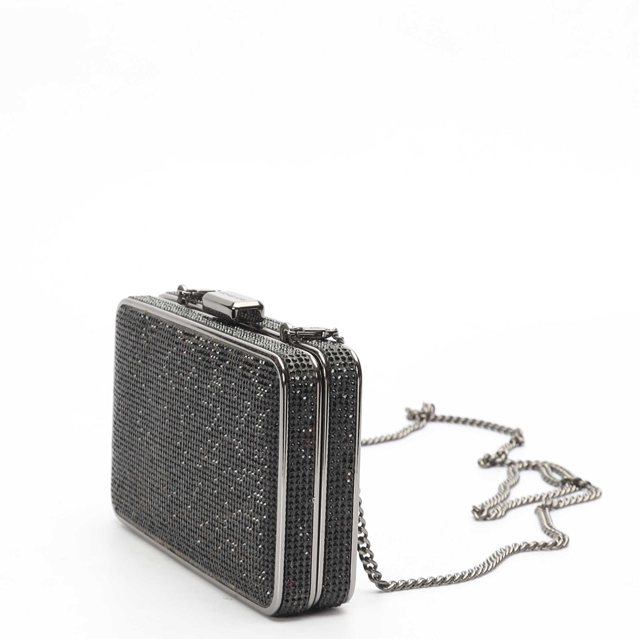 Michael Kors Elsie Black Crystal Clutch