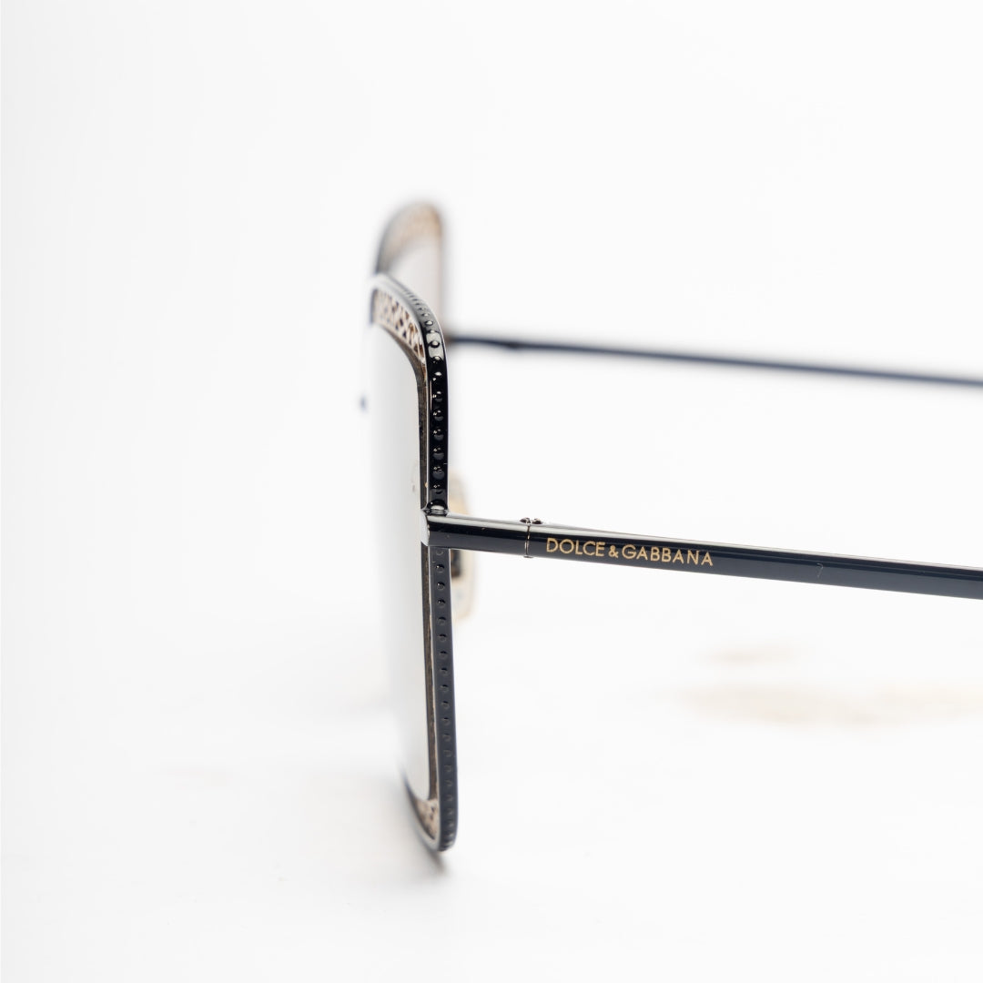 Dolce & Gabbana Gold/Black Gradient Sunglasses