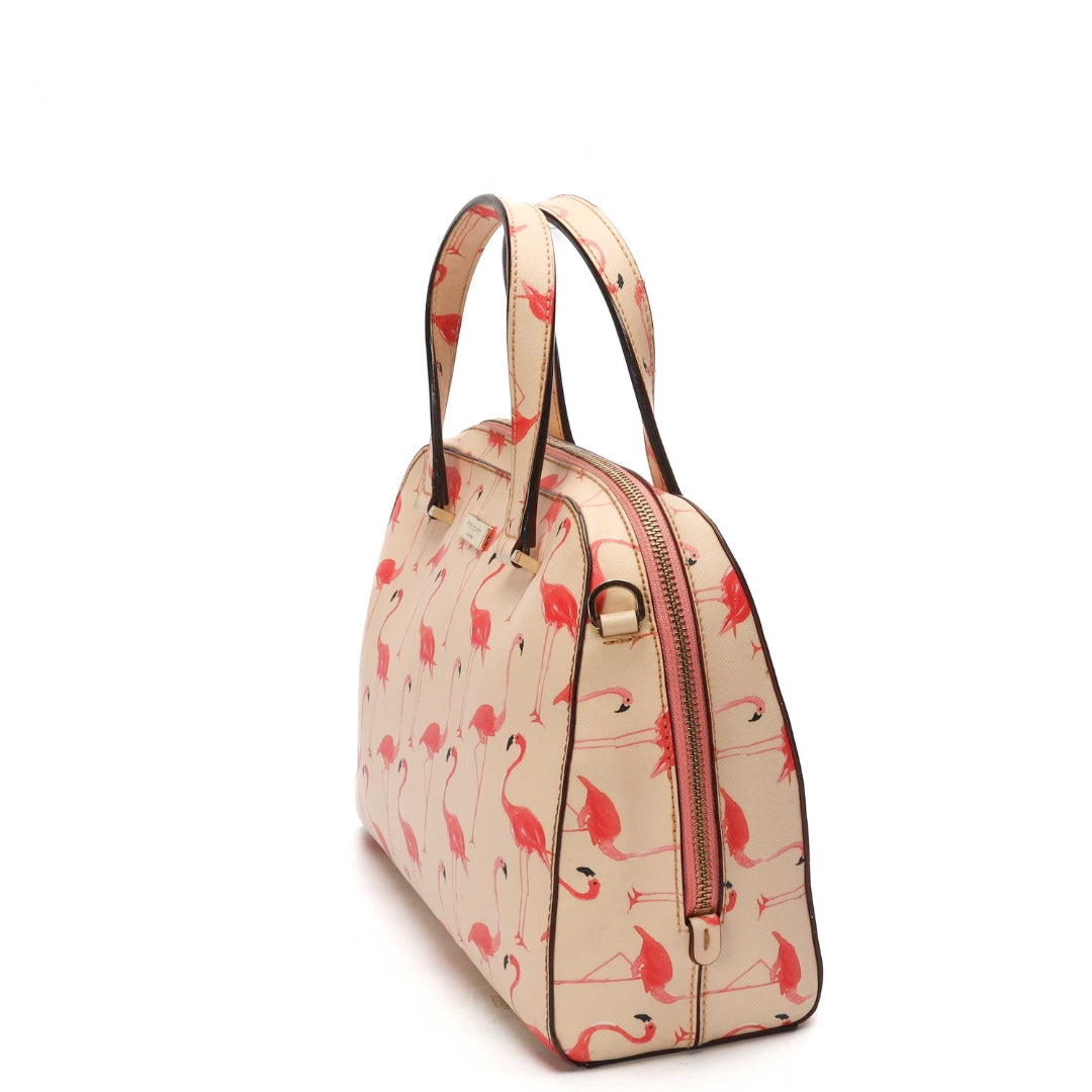 Kate Spade Felix Newbury Lane Flamingo Satchel