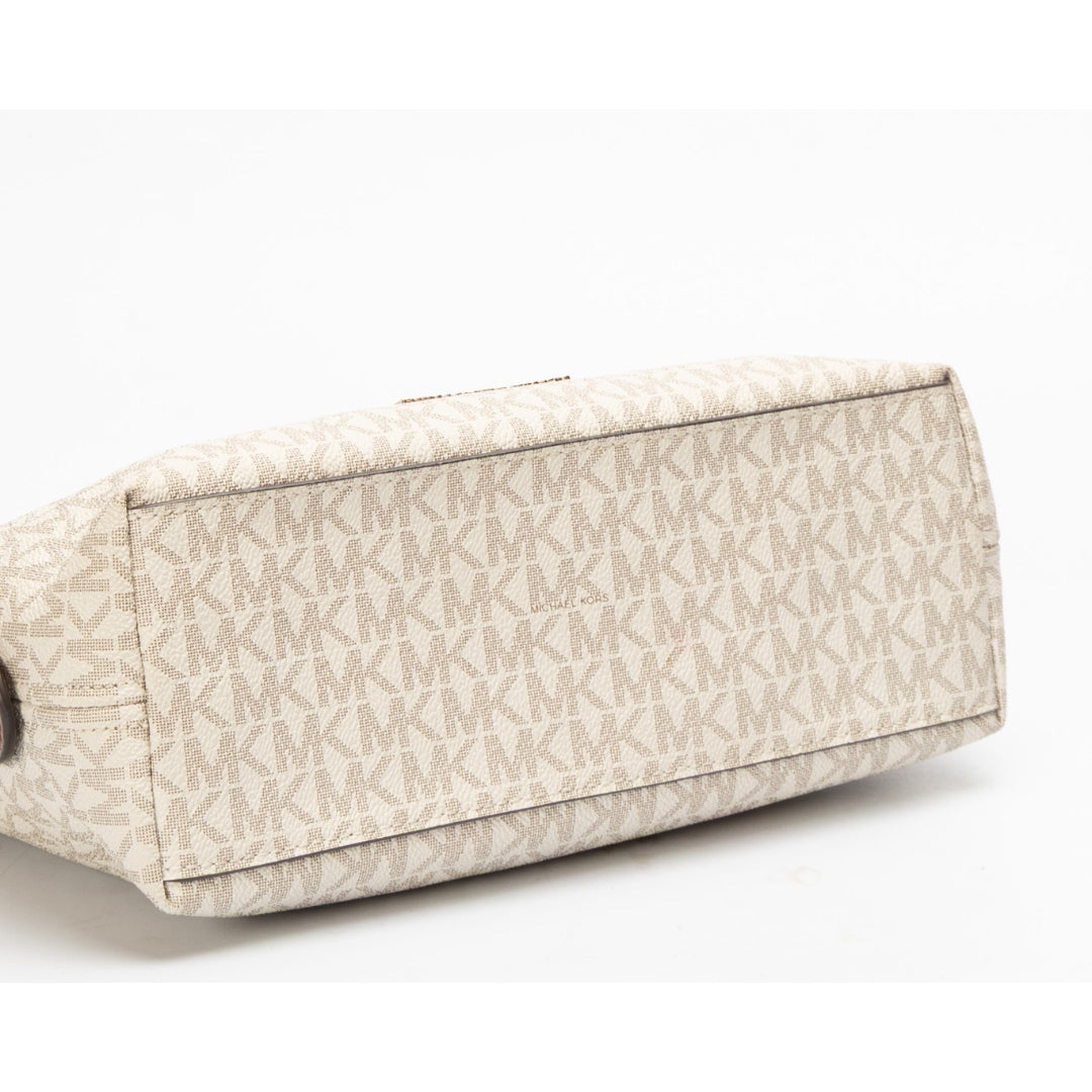 Michael Kors Vanilla Logo Chain Shoulder Bag