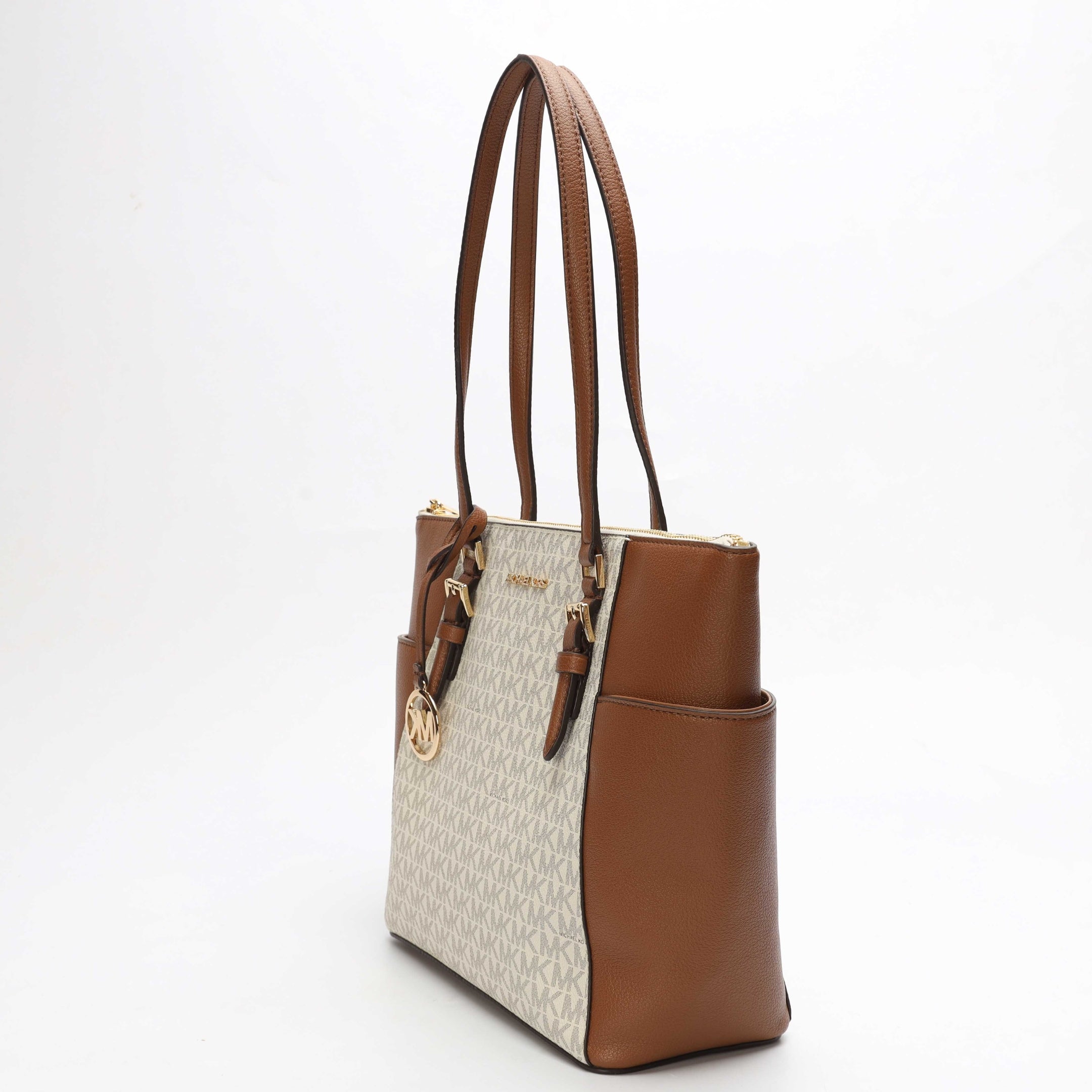 Michael Kors Charlotte Large Logo Vanilla Tote