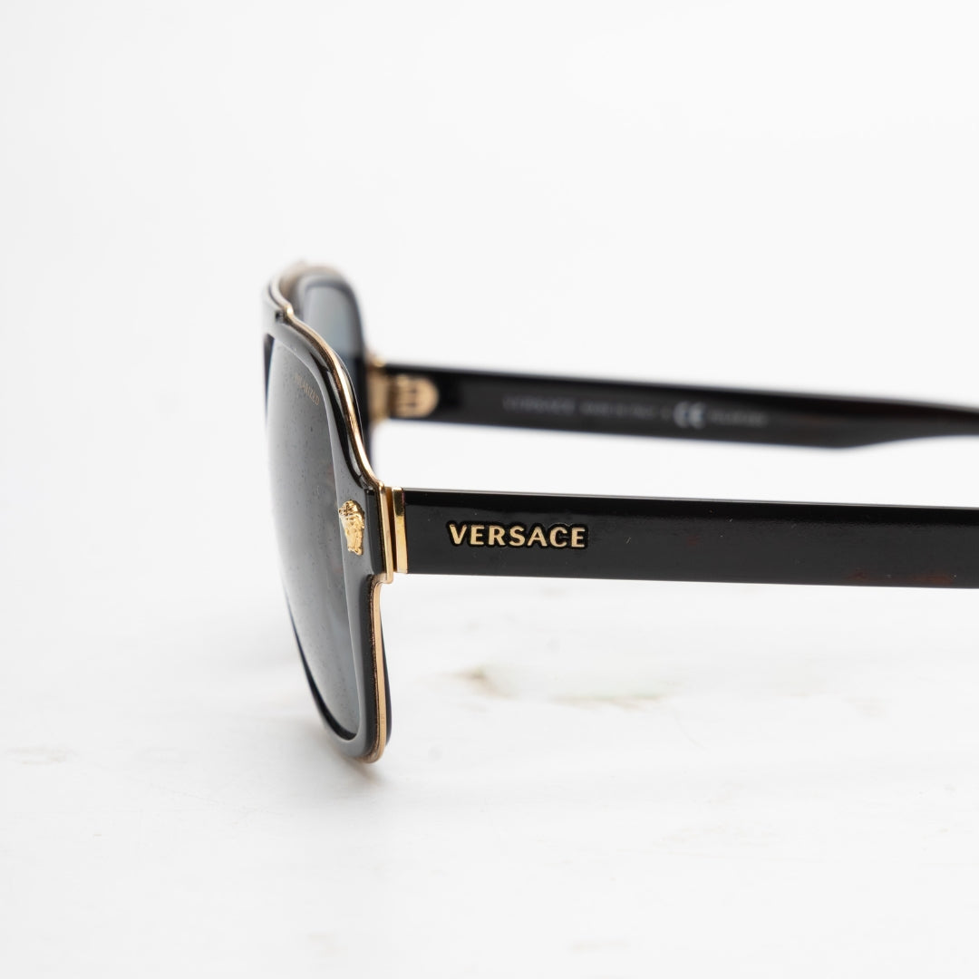Versace Polarised Medusa Retro Charm Sunglasses