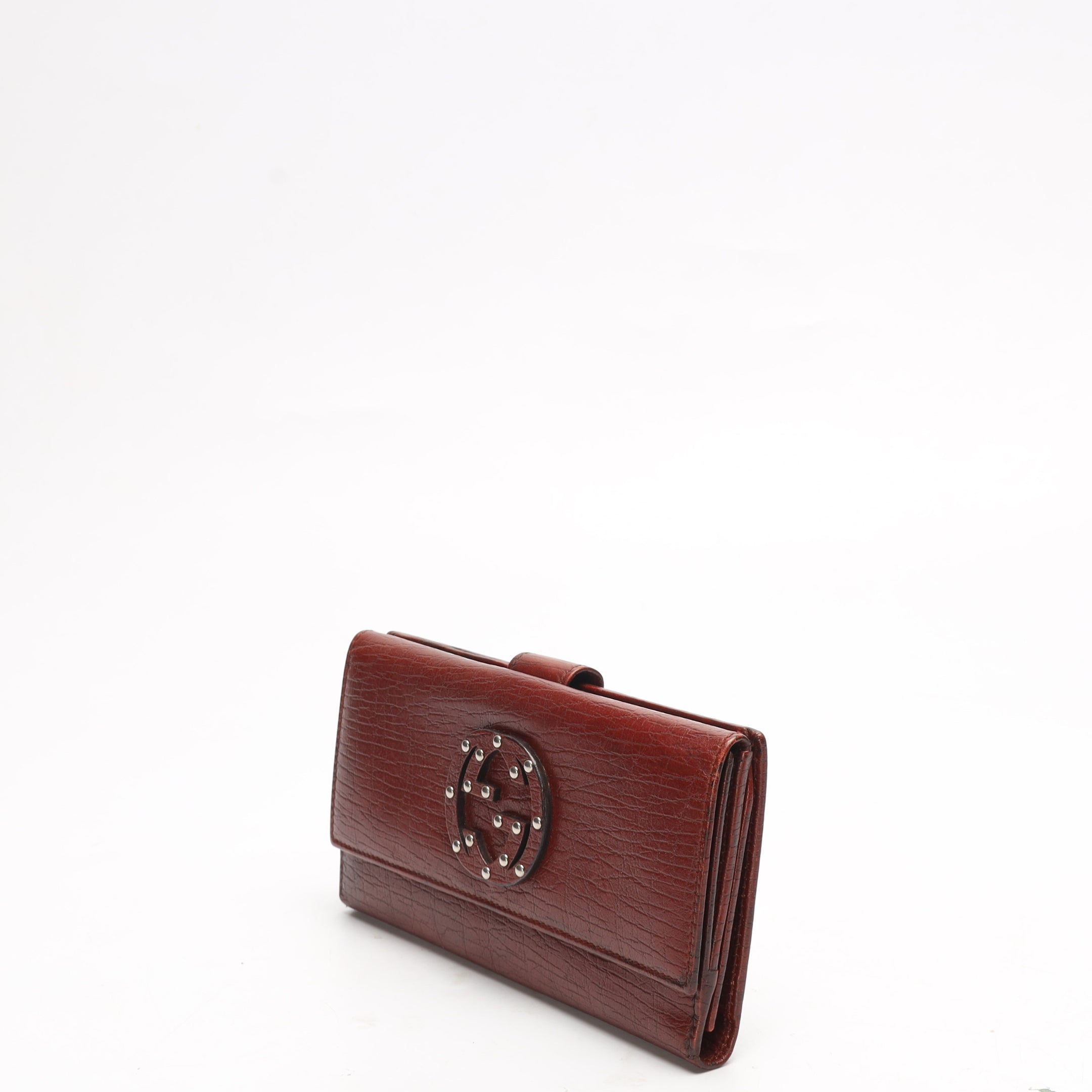 Gucci Brick Soho Studded Continental Wallet