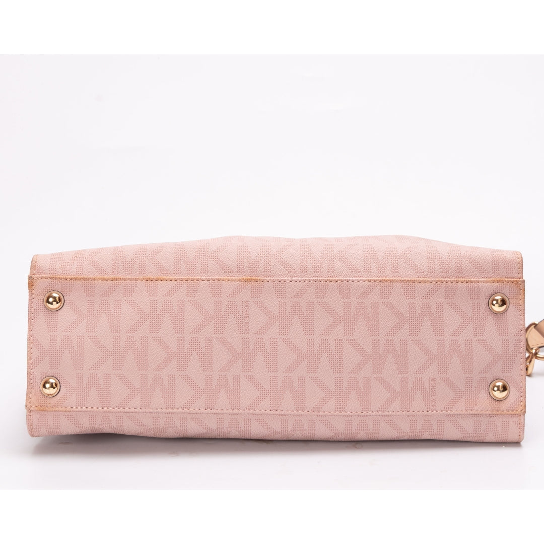 Michael Kors Hamilton Pink Logo Satchel