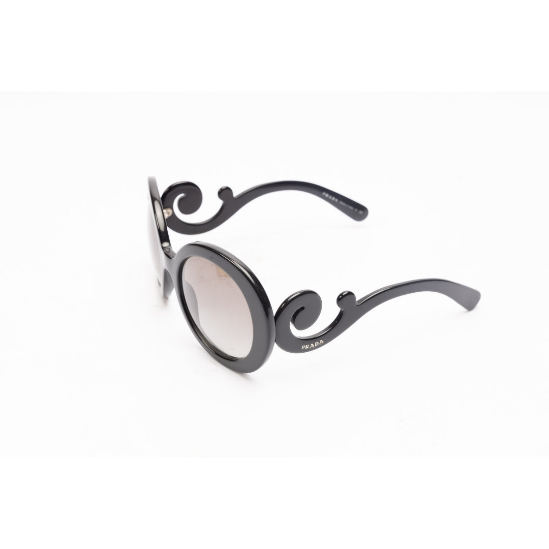 Prada Black Round Baroque Sunglasses