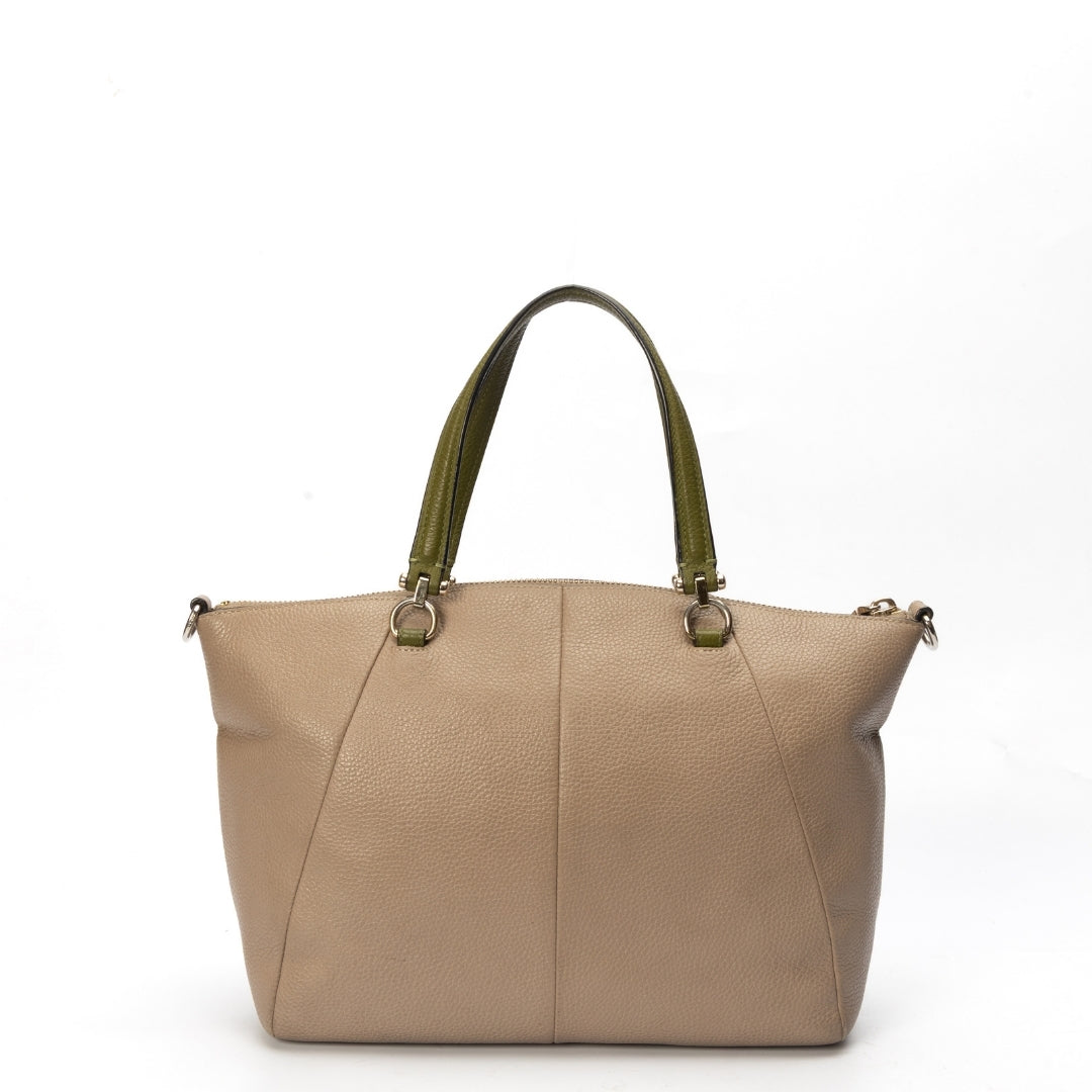 Coach Gold Moss Prairie Medium Satchel