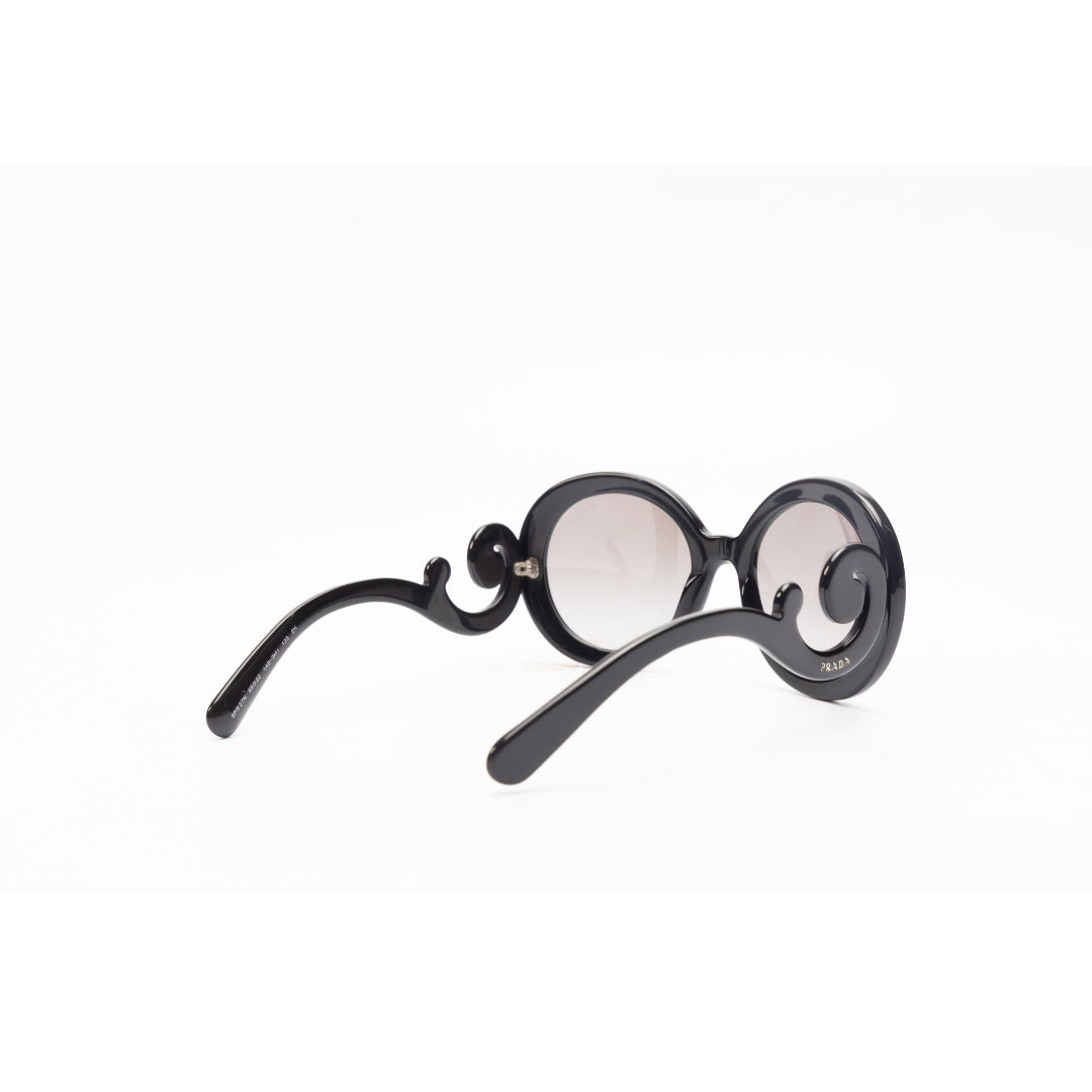 Prada Black Round Baroque Sunglasses