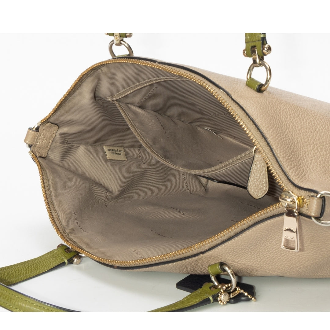 Coach Gold Moss Prairie Medium Satchel