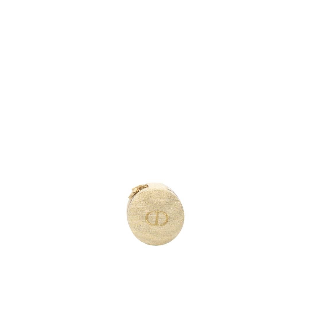 Dior Round Gold Trousse Pouch
