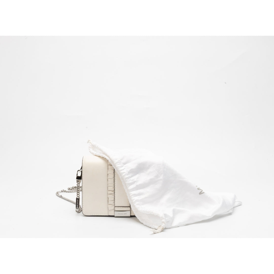 Michael Kors Optic White Jade Medium Clutch