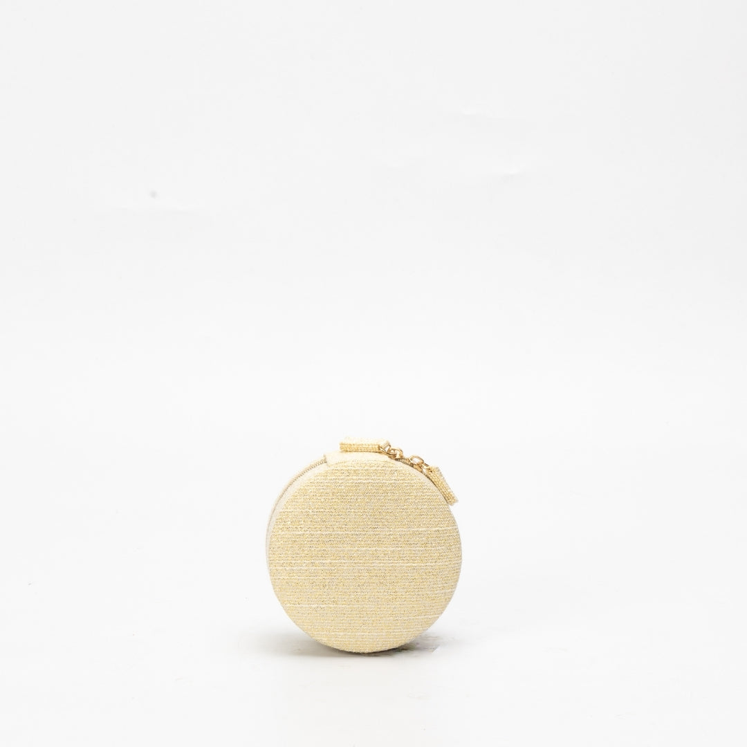 Dior Round Gold Trousse Pouch