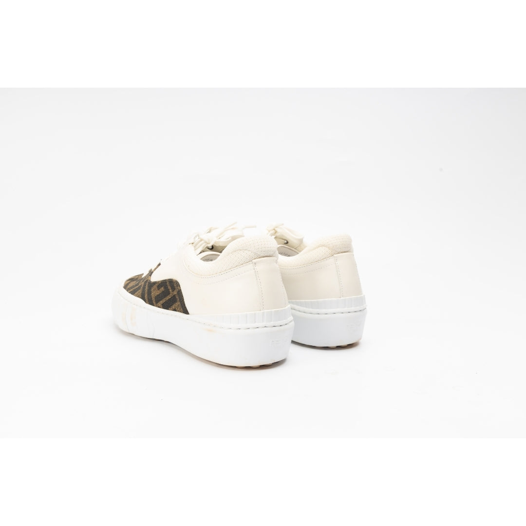 Fendi Canvas Lace Up Sneakers