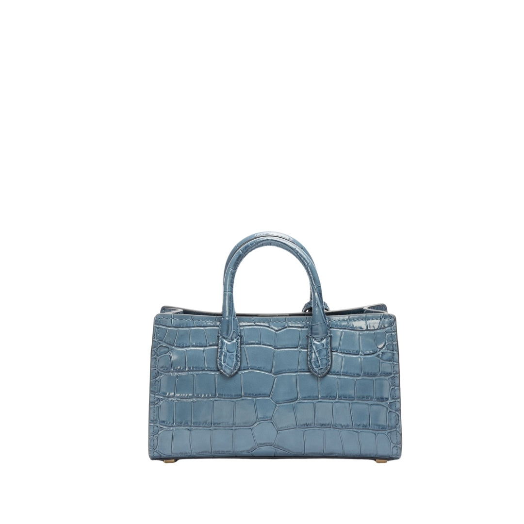 Michael Kors Scarlett Crocodile Embossed Leather Crossbody Bag
