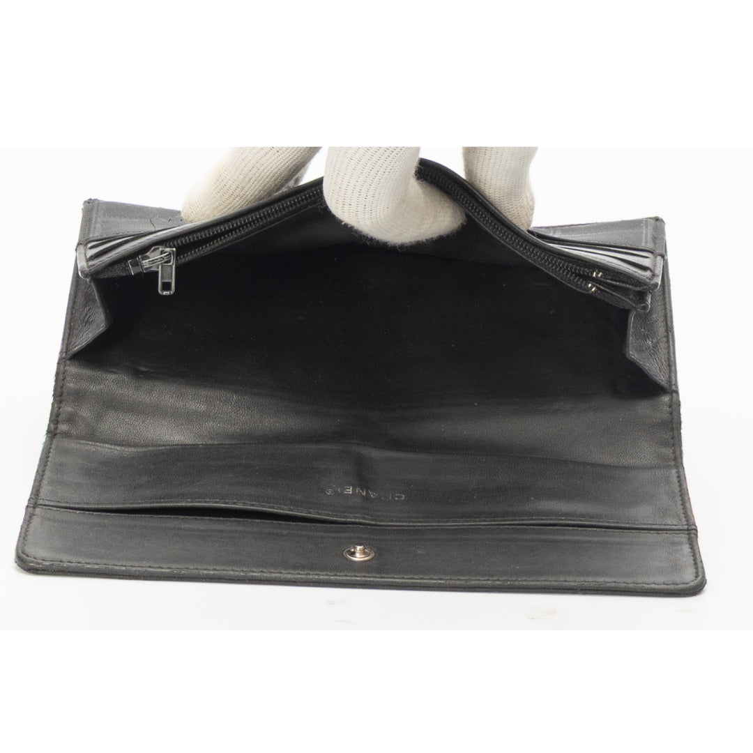 Chanel Nylon Black Travel Clutch