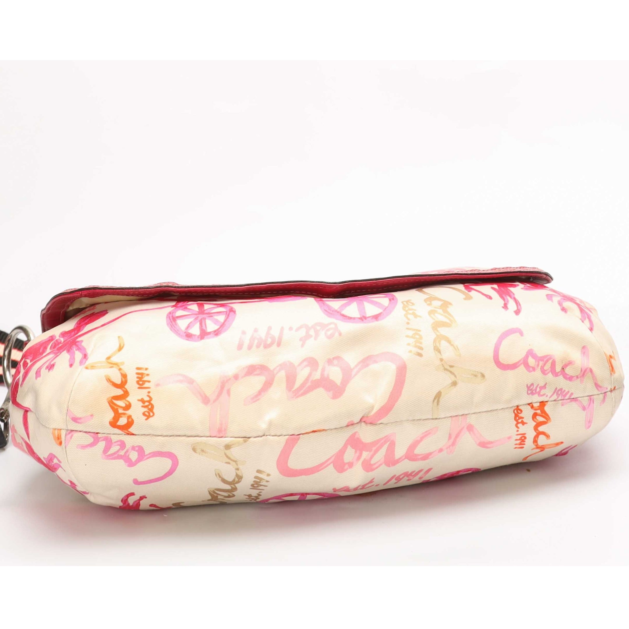 Coach Carriage Print Flap Crossbody Bag