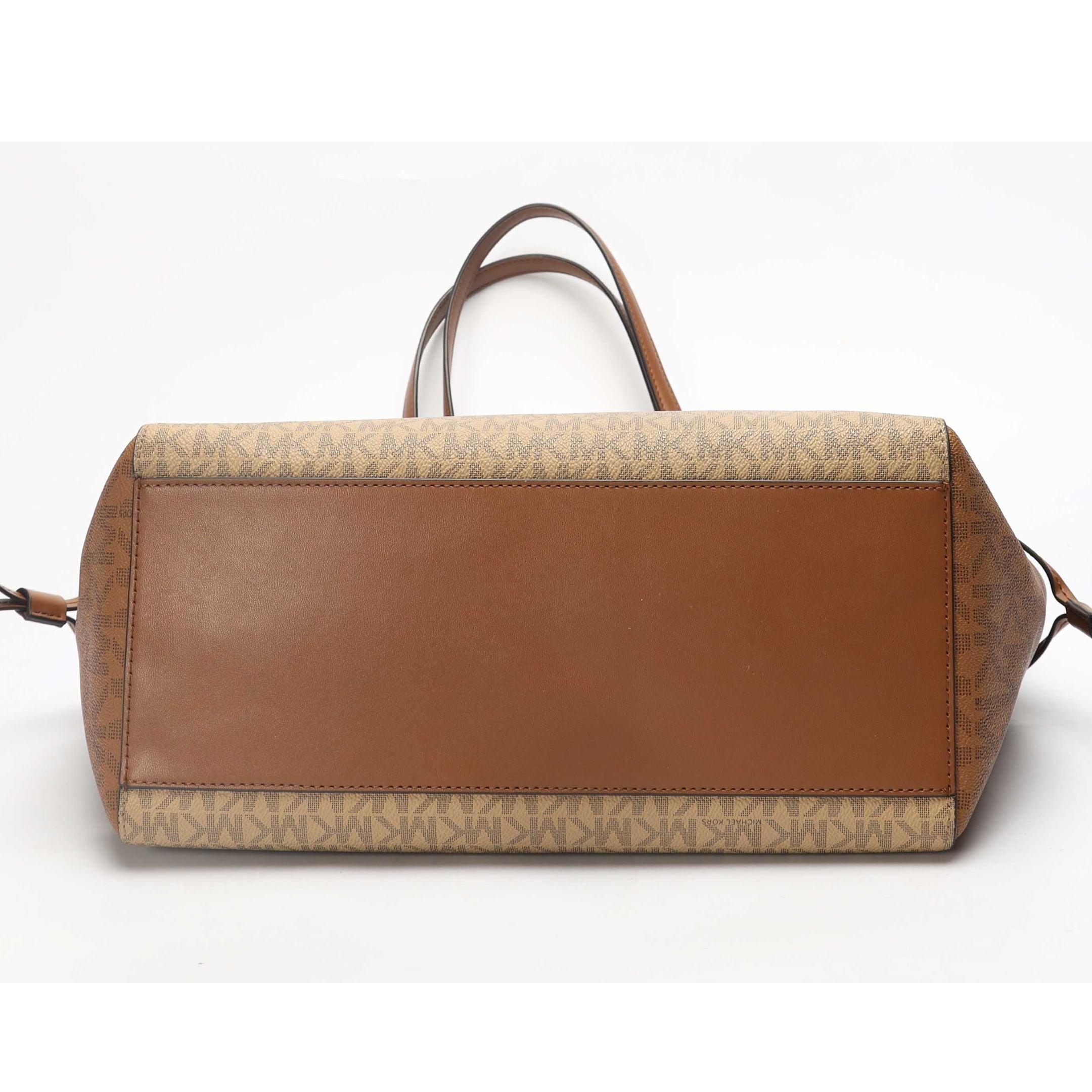 Michael Kors Voyager Color-Block Camel Logo Tote