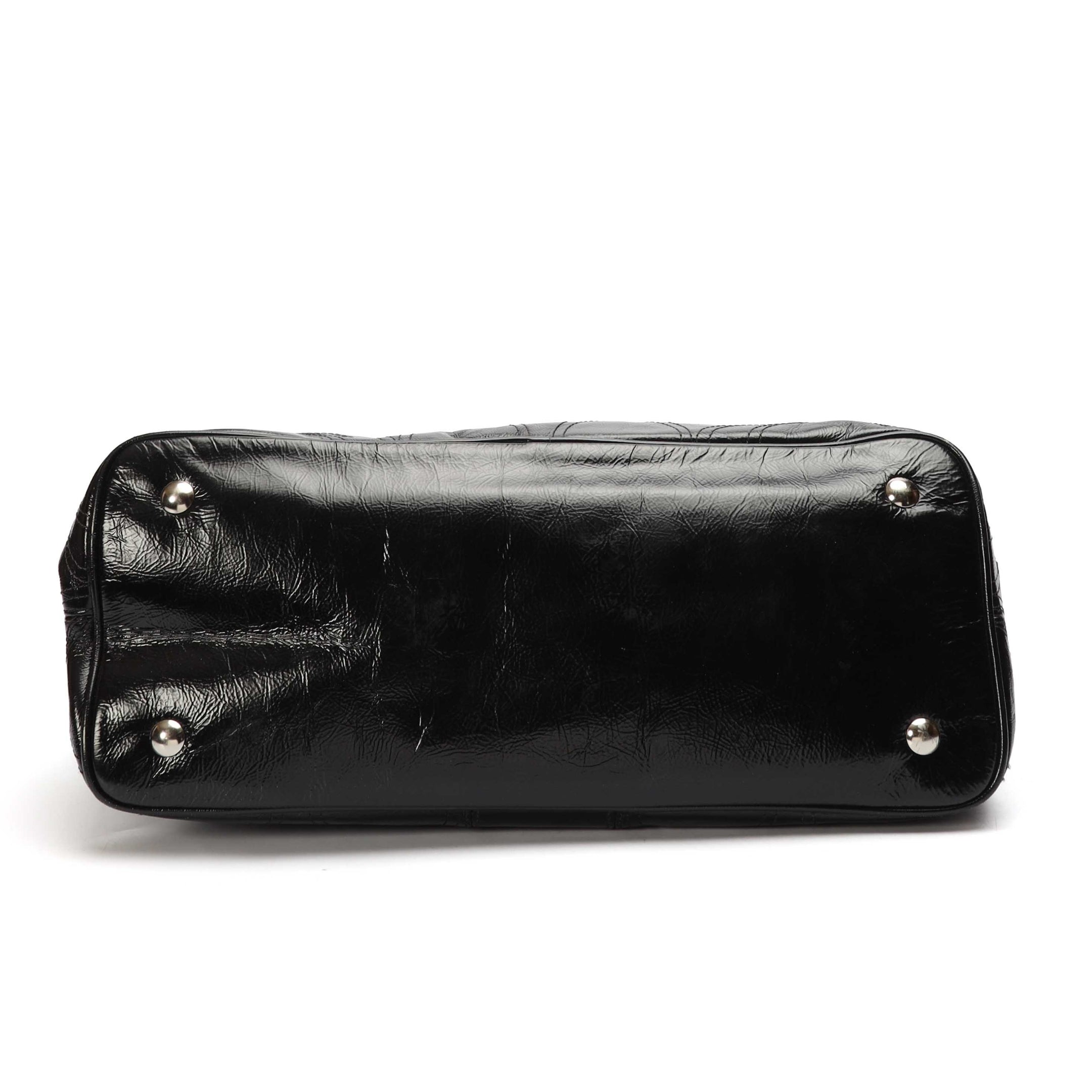 Coach Black Kiss lock Shoulder Bag