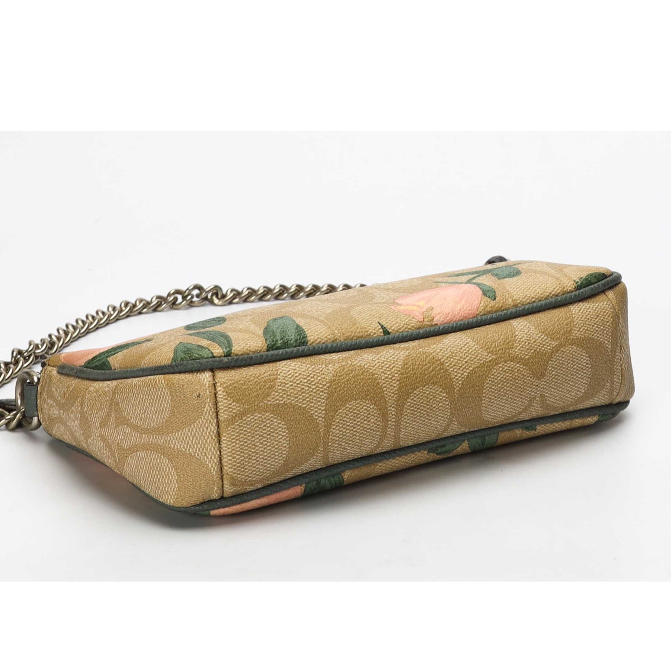 Coach Nolita 19 Floral Print Signature Canvas Pochette