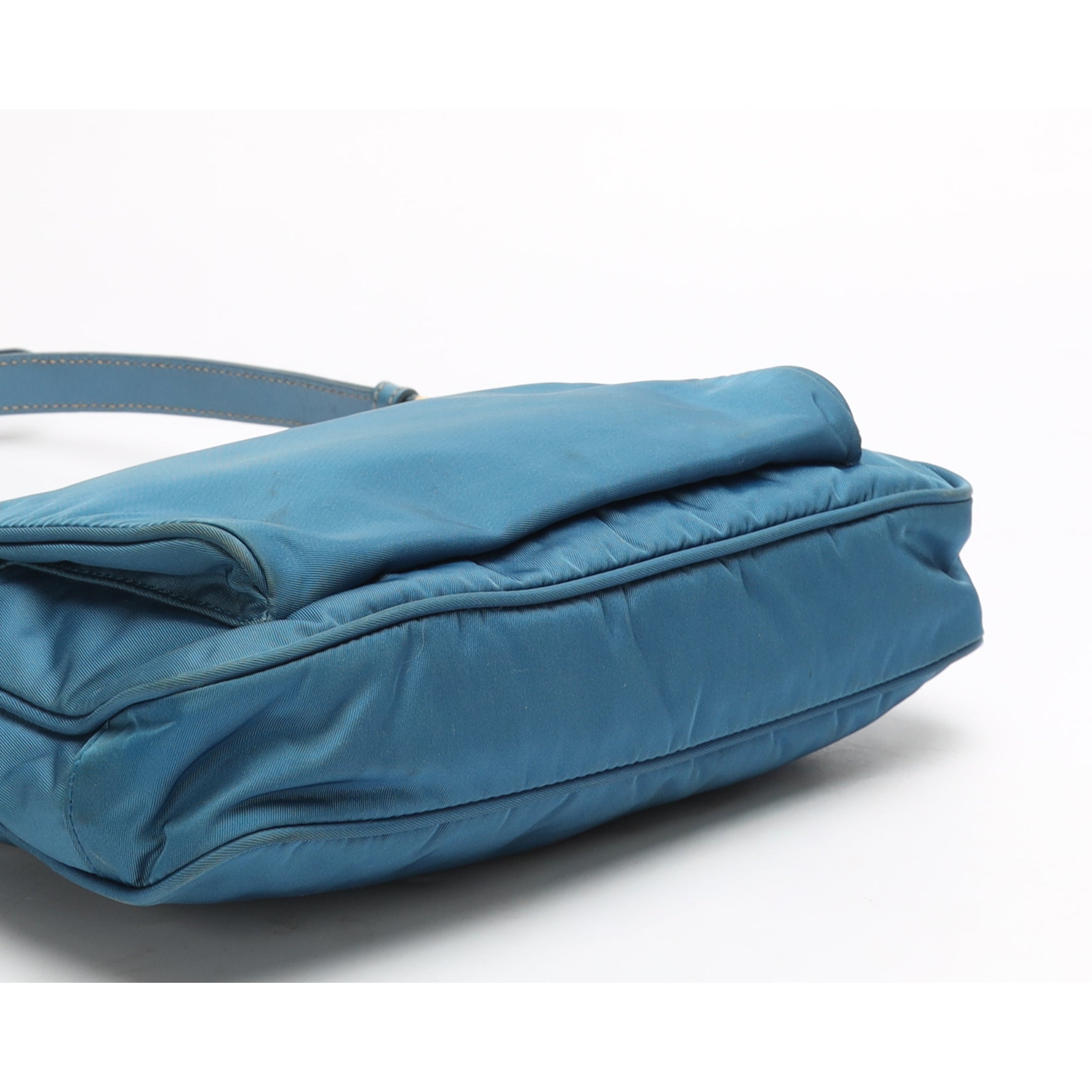 Prada Tessuto Blue Nappa Crossbody Bag