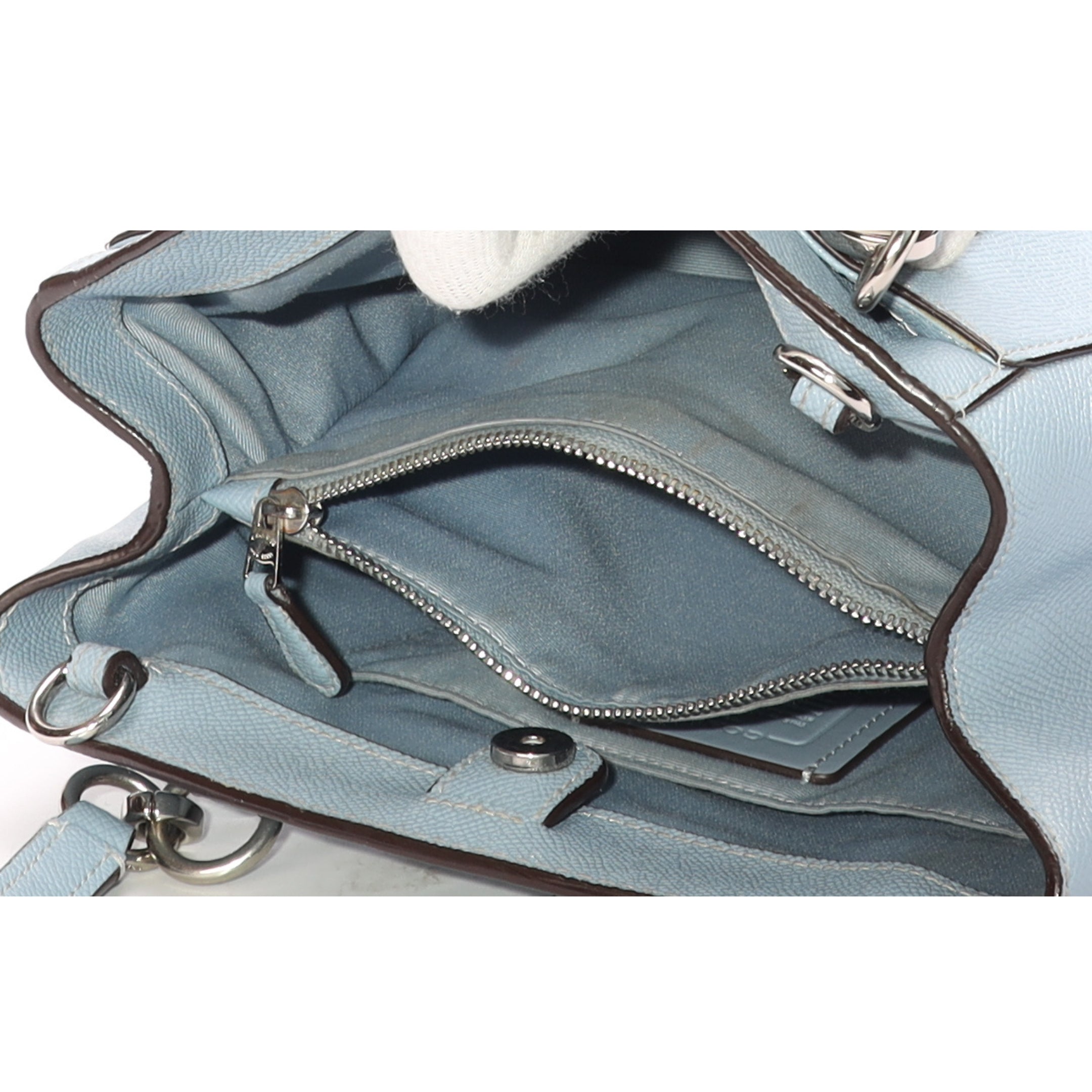 Coach Minetta Blue Convertible Satchel