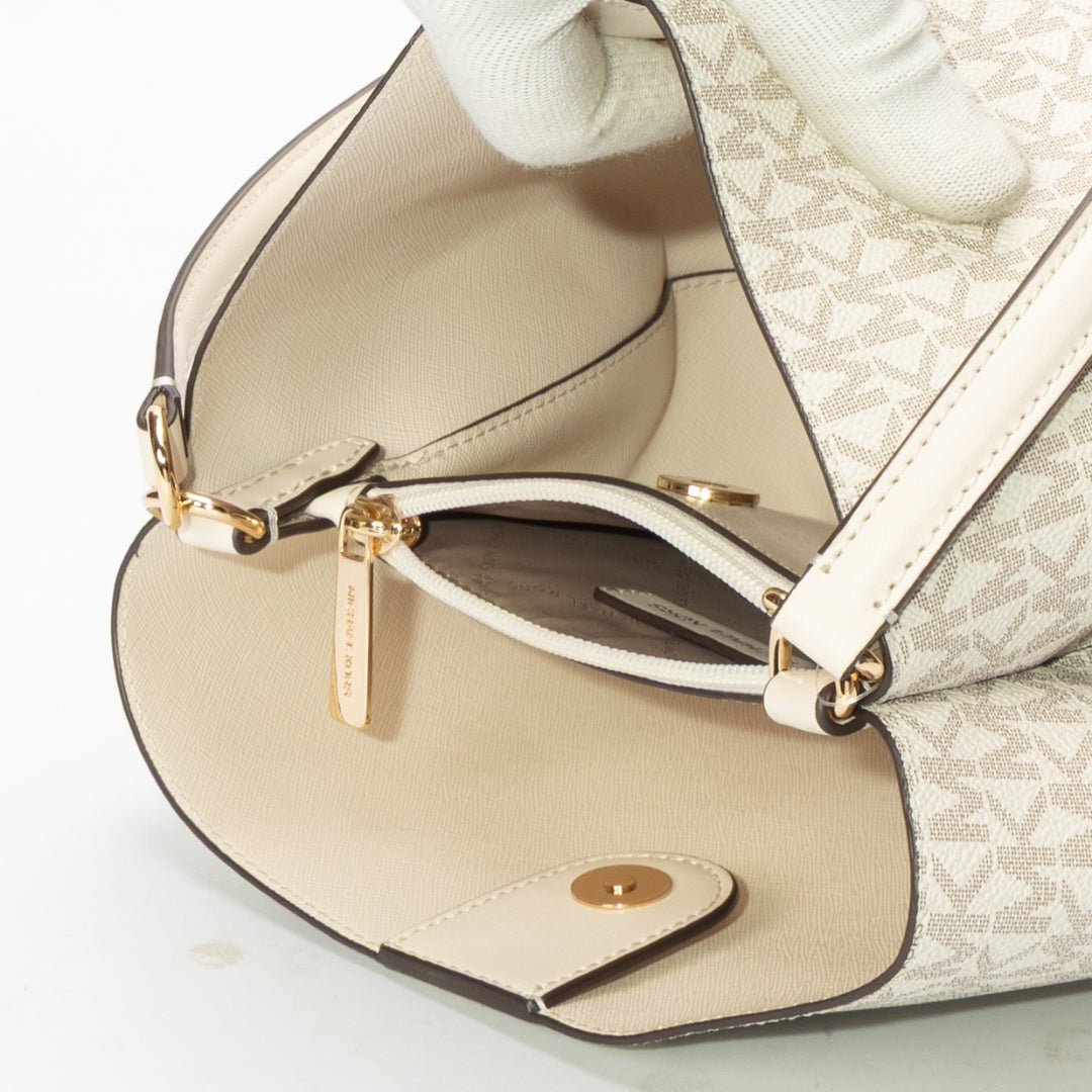 Michael Kors Off White Pratt Bucket Bag