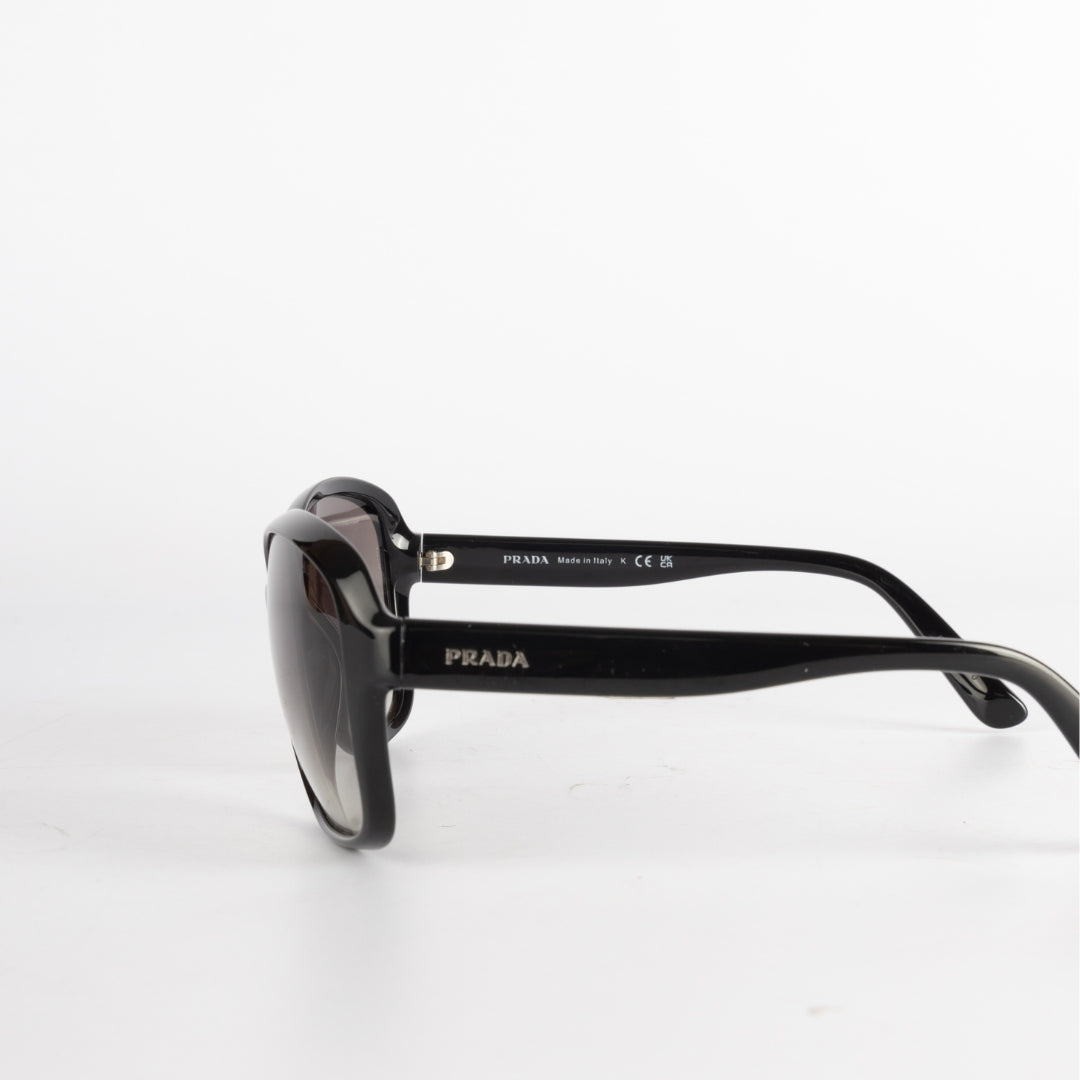 Prada Square SPR 18Q Black Sunglasses