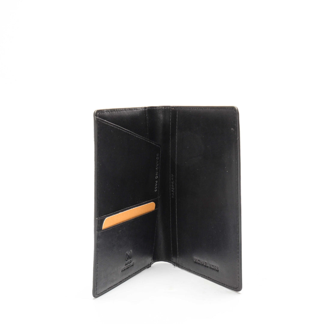 Michael Kors Black Logo Passport Wallet