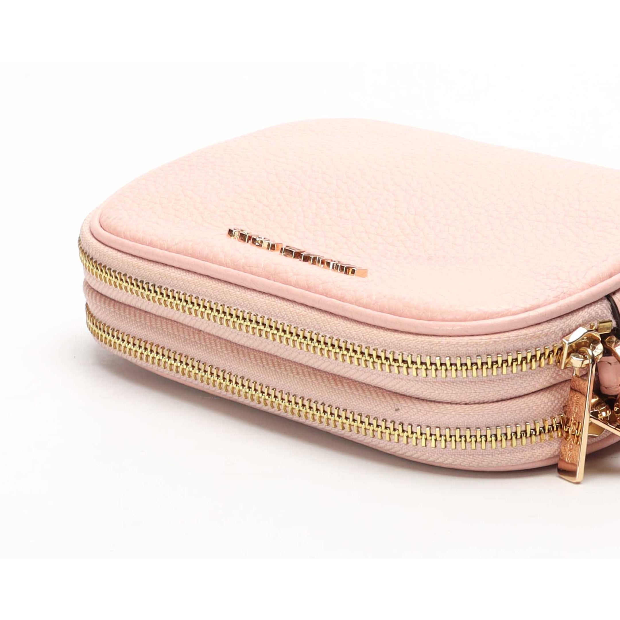 Michael Kors Double Zip Pink Wristlet