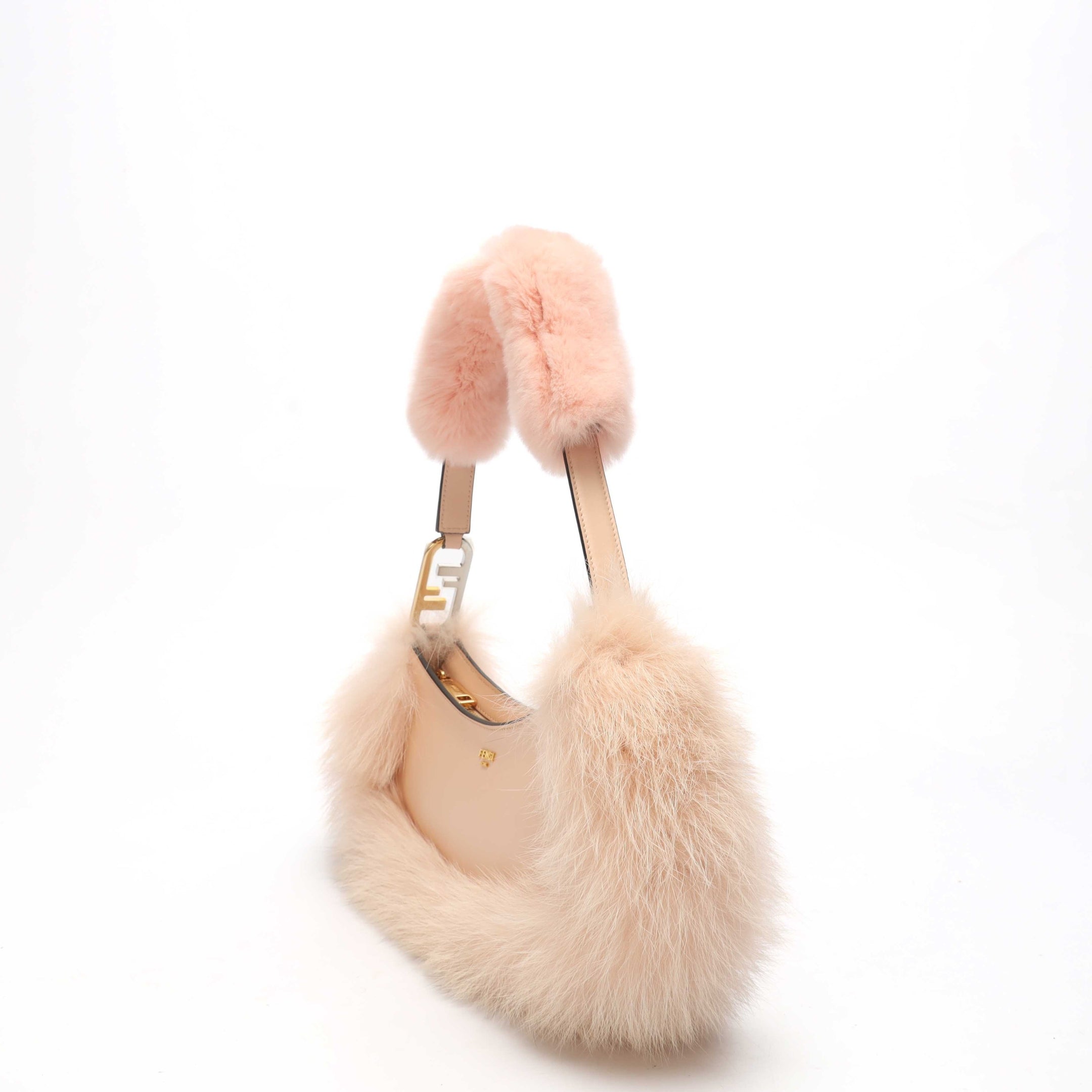 Fendi O'Lock Swing Pale Pink Shoulder Bag