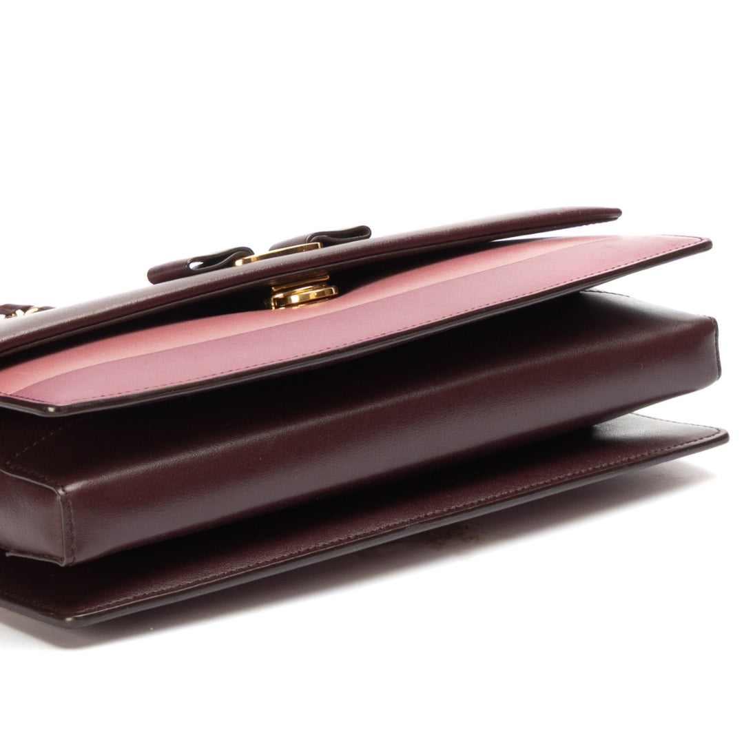 Salvatore Ferragamo Vara Bow Multi Flap Shoulder Bag