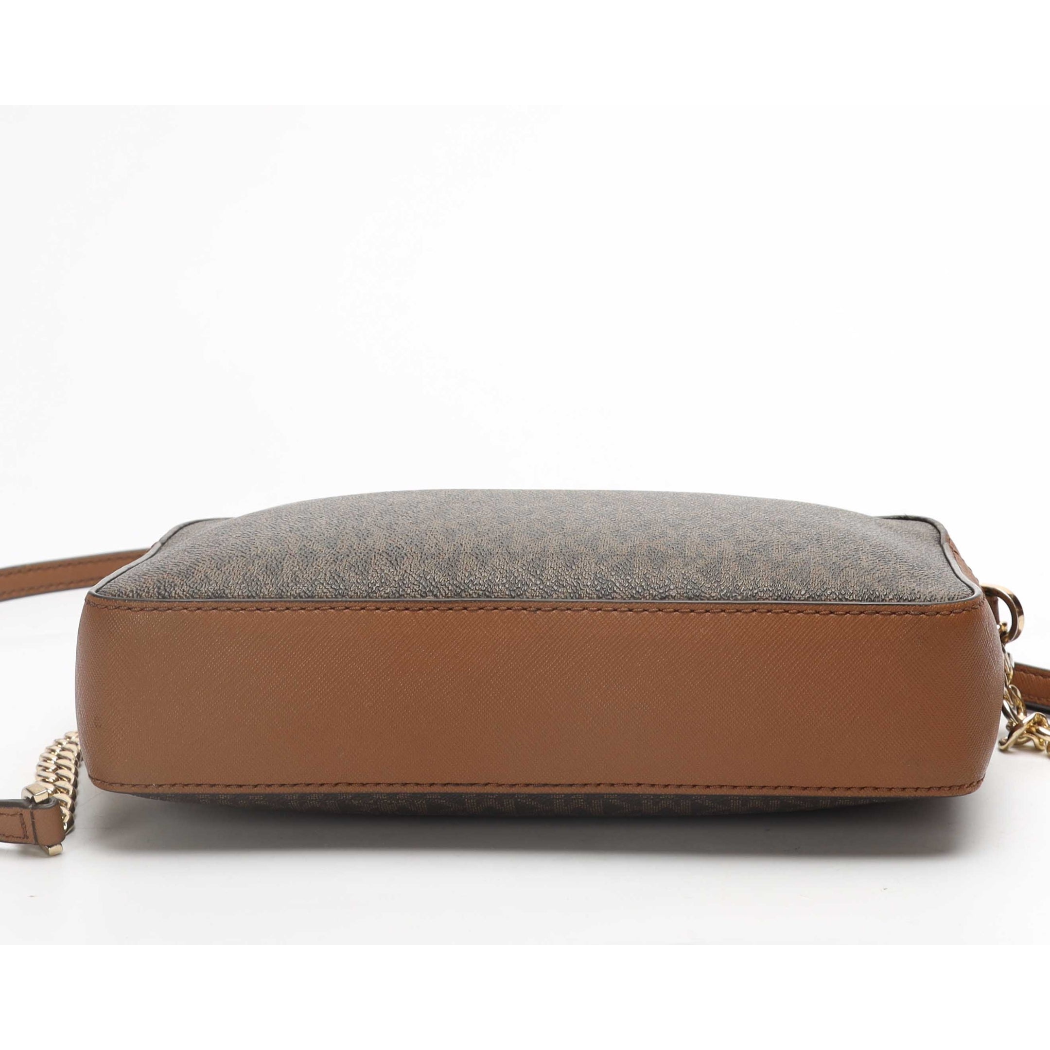 Michael Kors Jet Set Logo Brown Crossbody Bag
