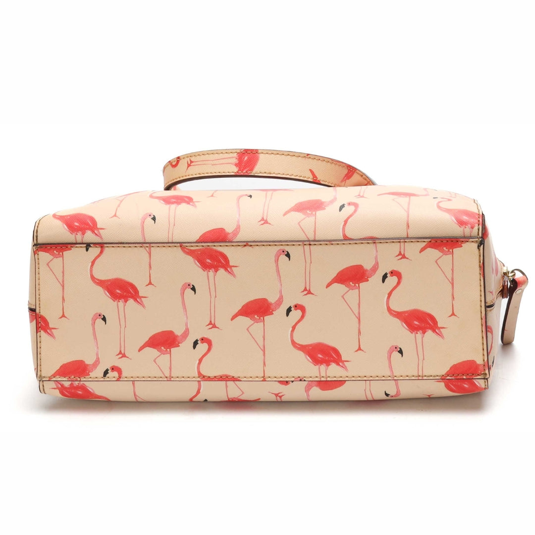 Kate Spade Felix Newbury Lane Flamingo Satchel