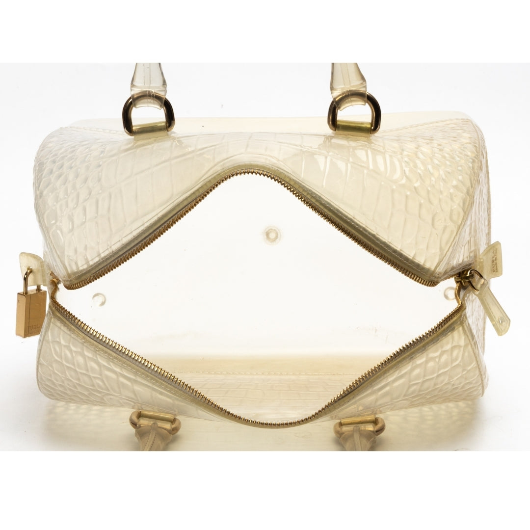 Furla Glossy Rubber Candy Satchel