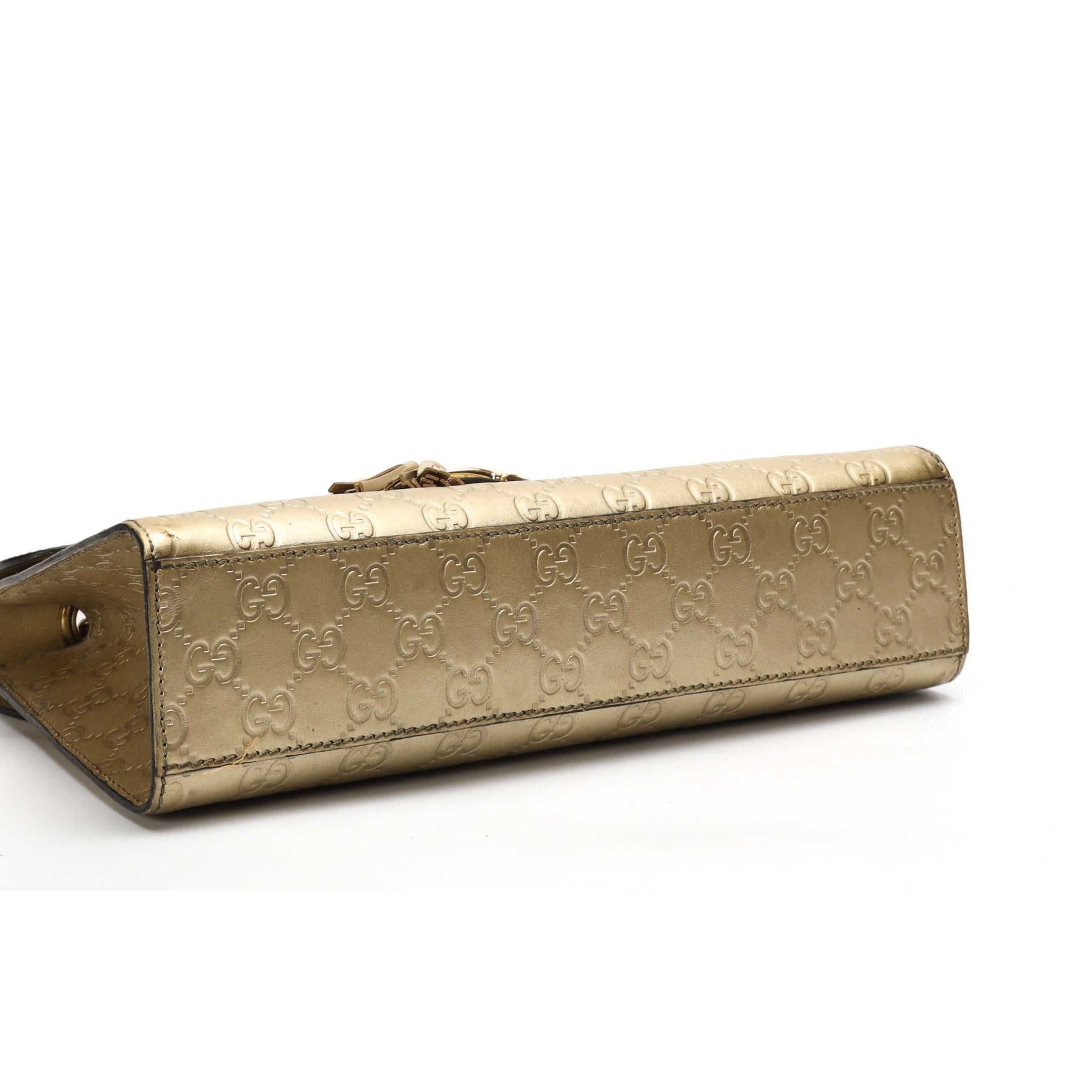 Gucci Guccissima Emily Metallic Shoulder Bag