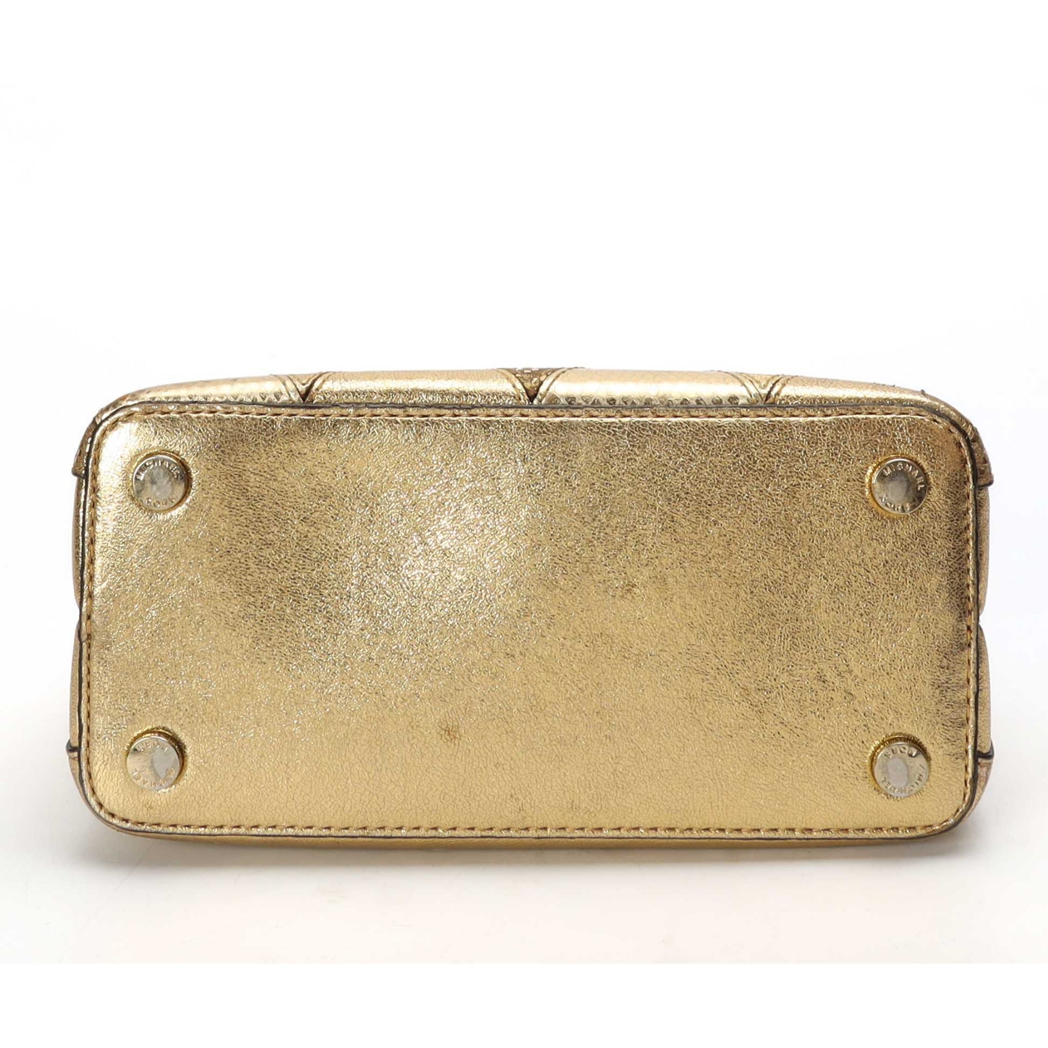 Michael Kors Mercer Metallic Patchwork Satchel