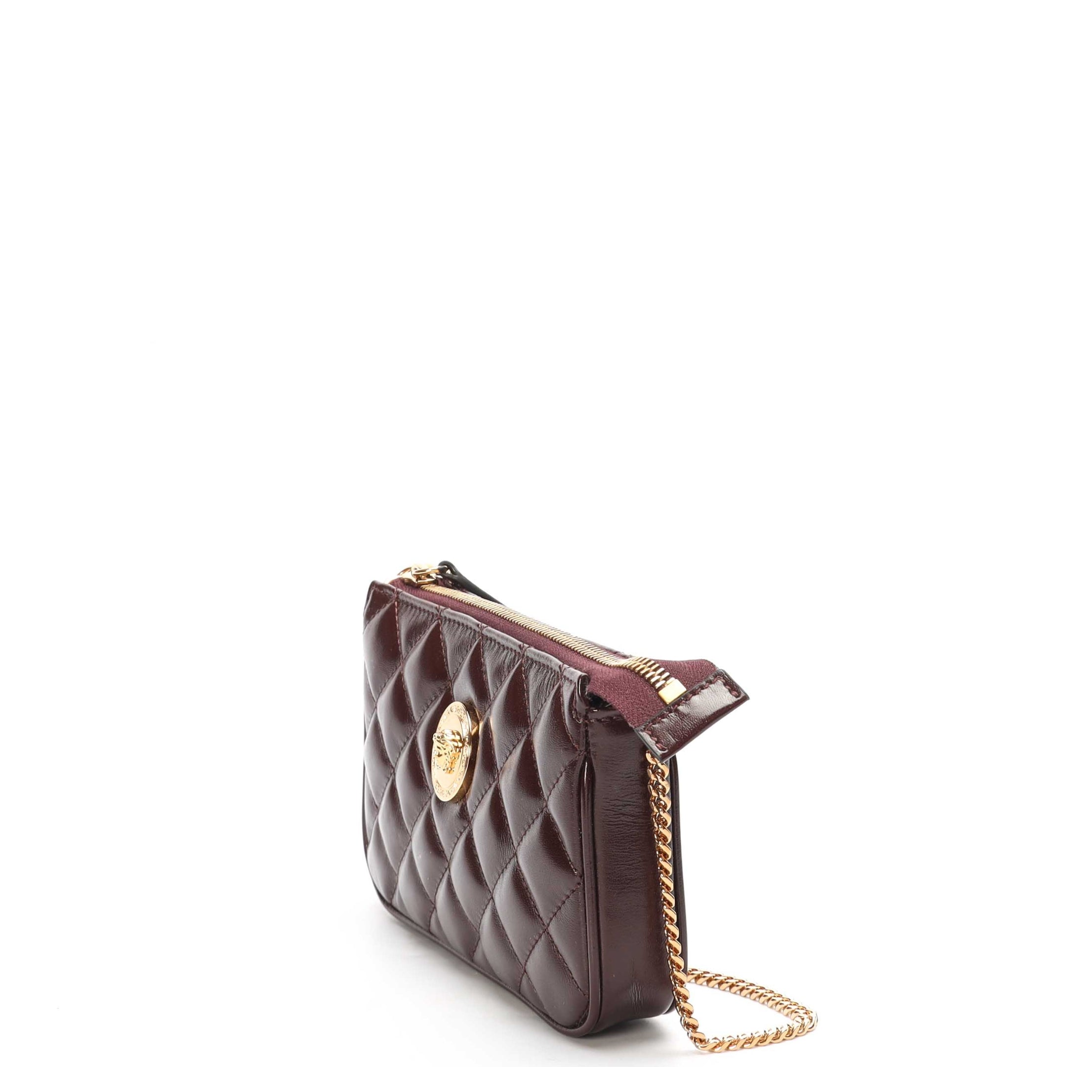 Versace La Medusa Quilted Shoulder Bag