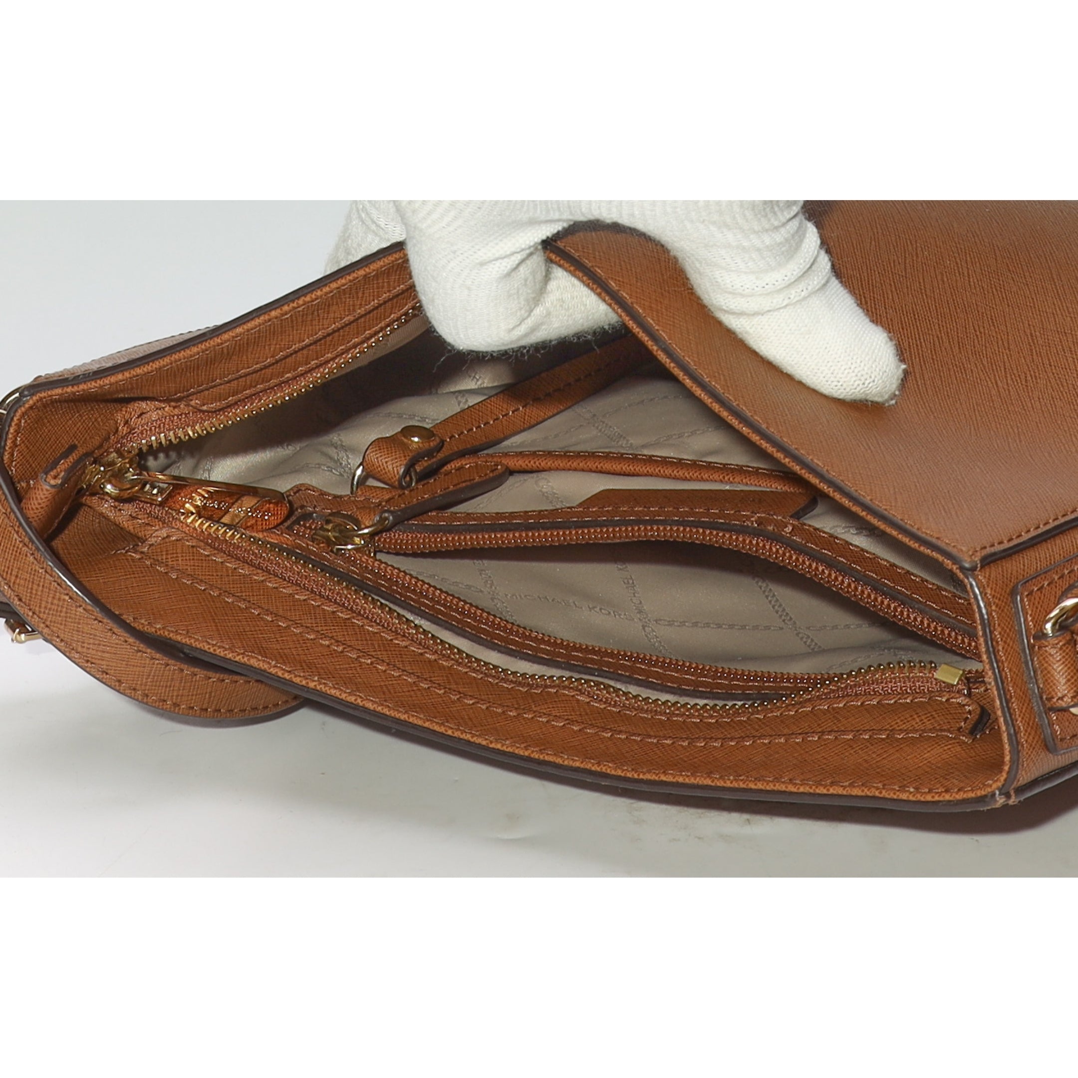 Michael Kors Tan Jet Set Travel Small Messenger Bag