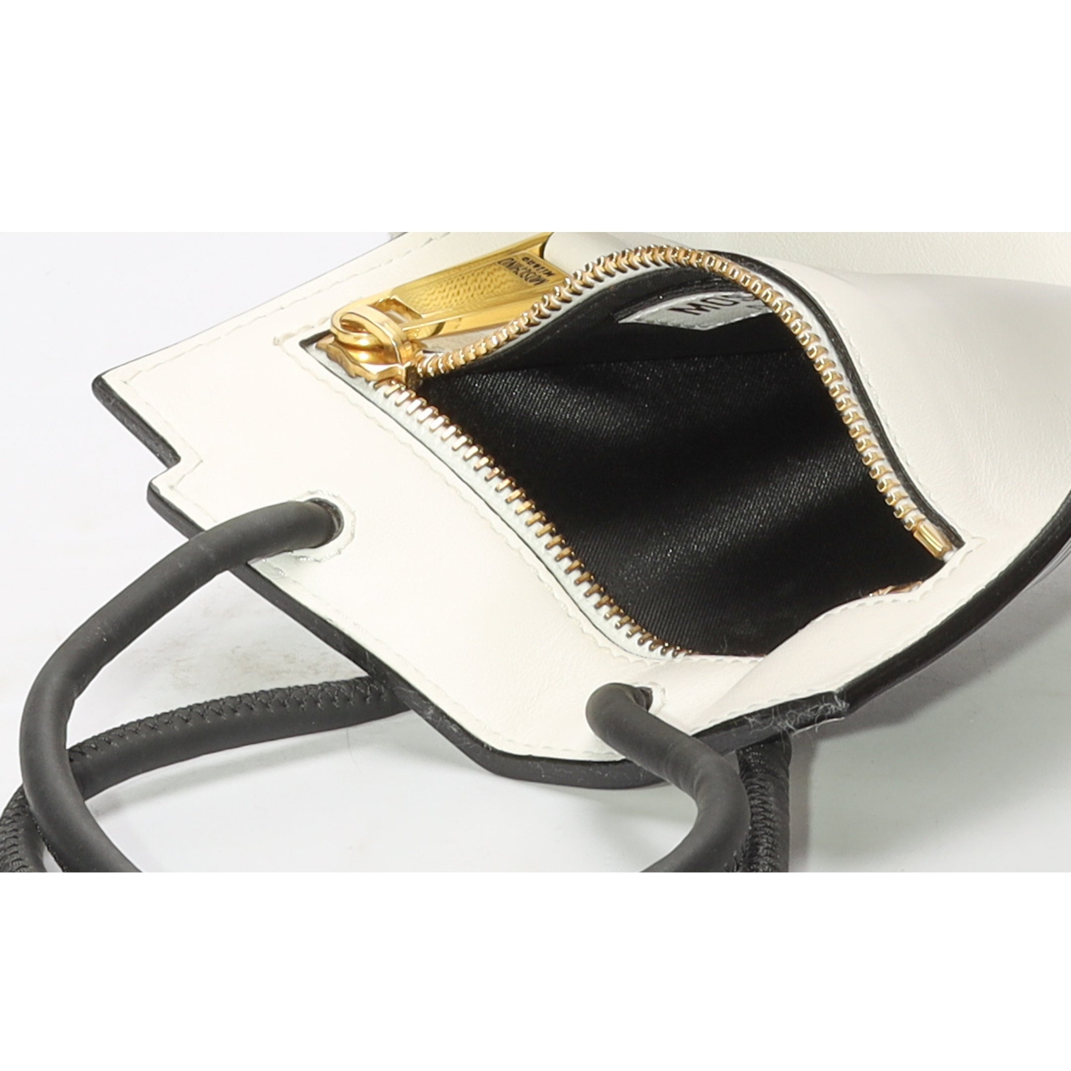 Moschino 2D White Flat Bag