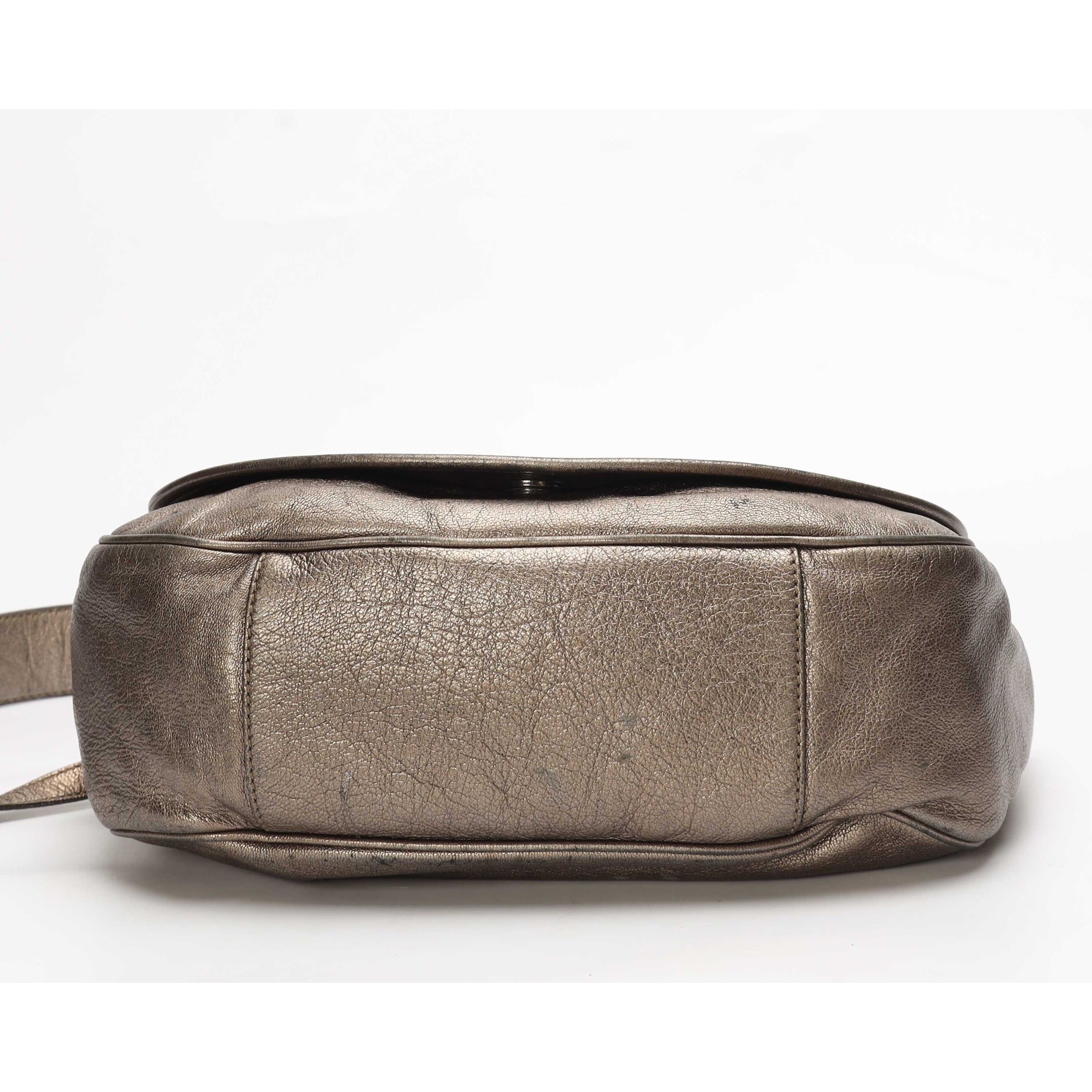 Salvatore Ferragamo Metallic Messenger Bag