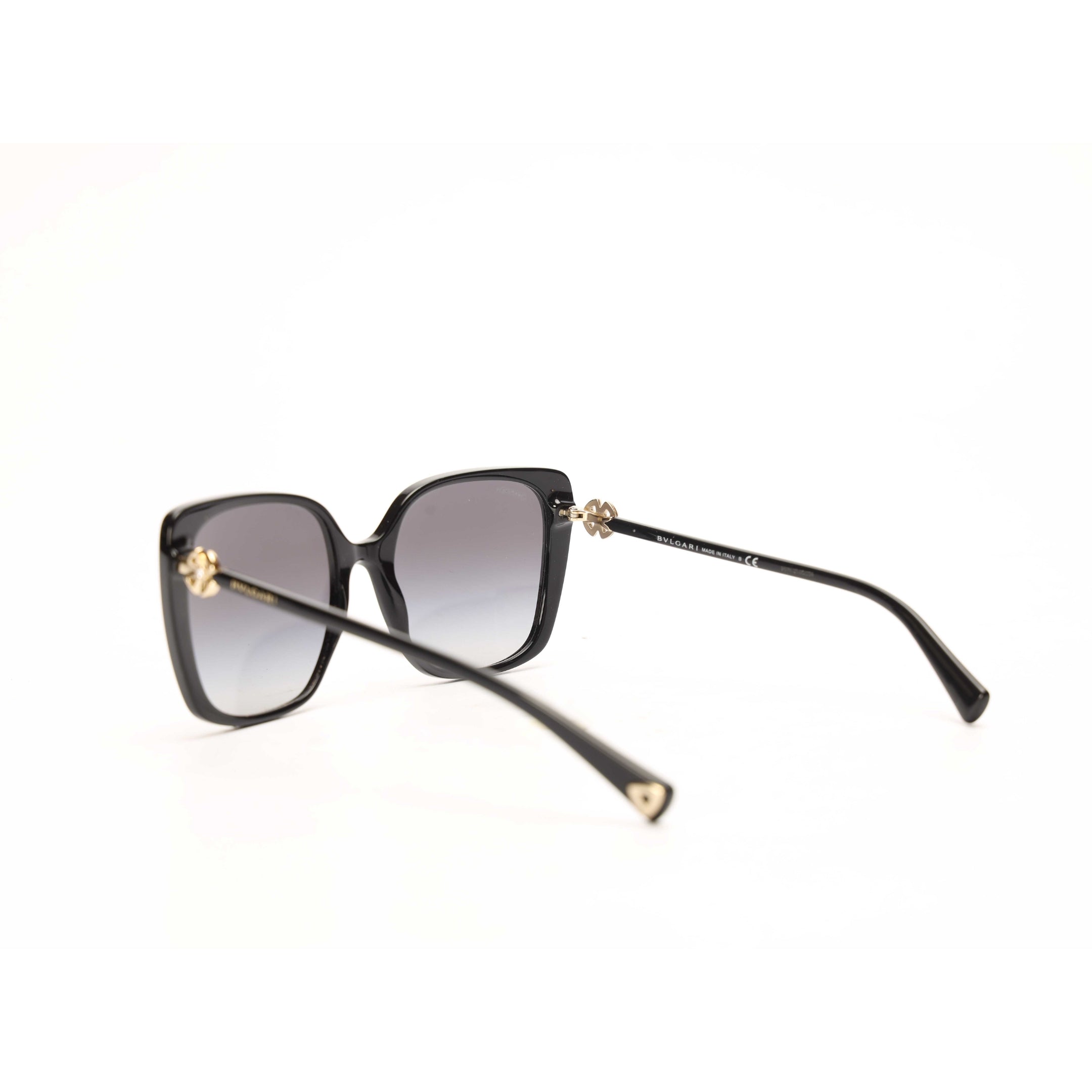 Bvlgari Acetate Square Black Sunglasses