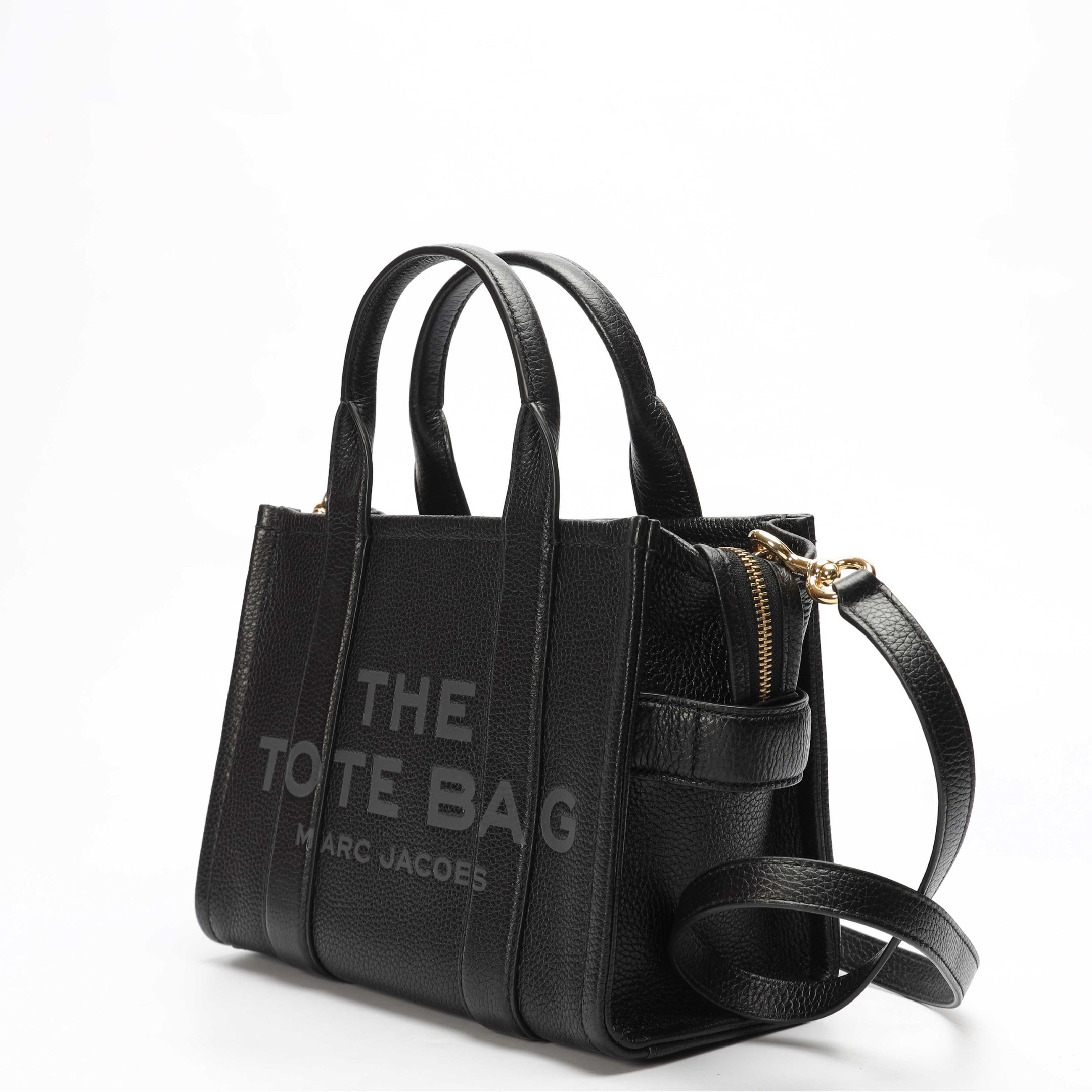 Marc Jacobs The Leather Medium Black Tote