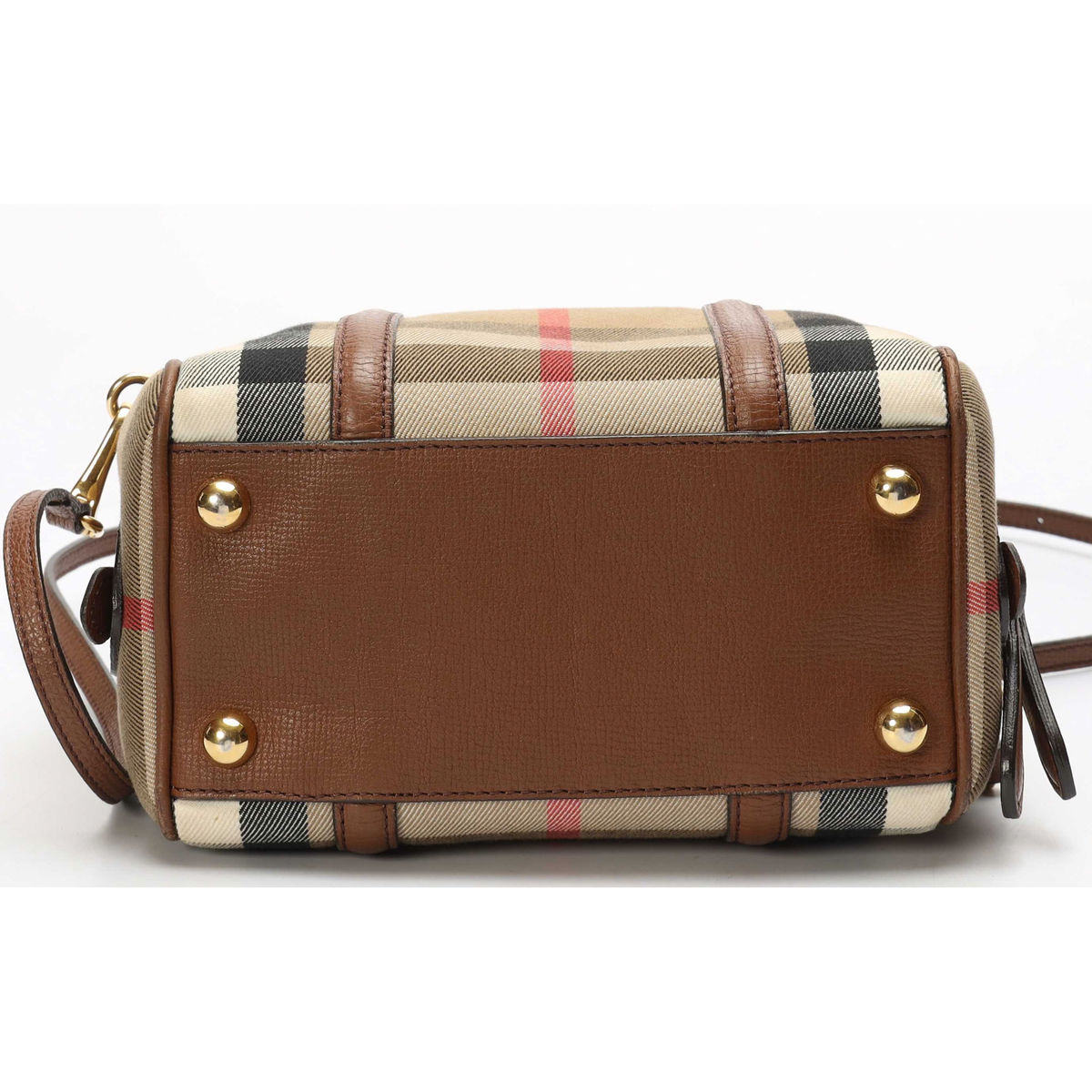 Burberry House Check Top Handle Satchel