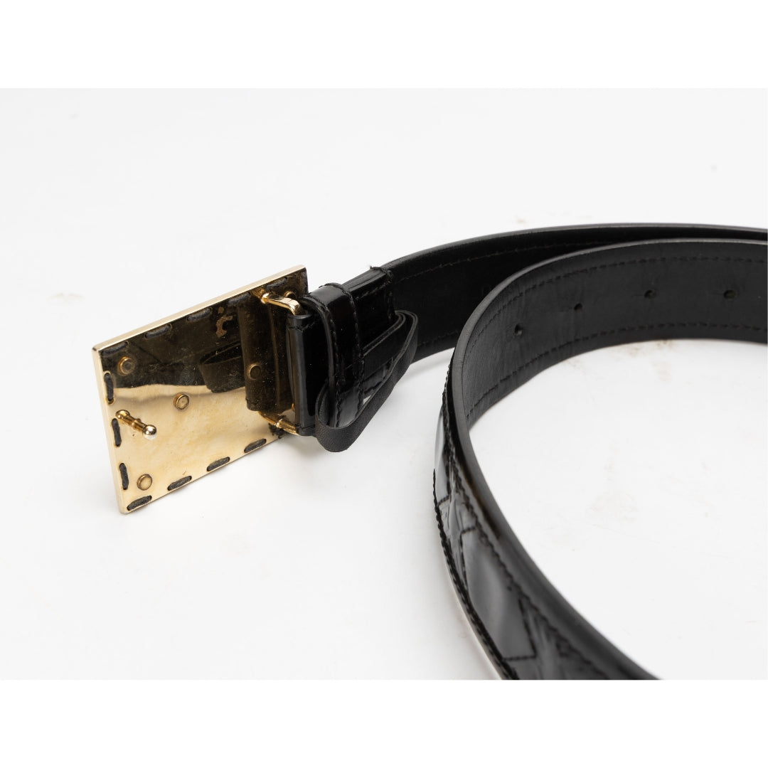 Versace La Medusa Leather Belt
