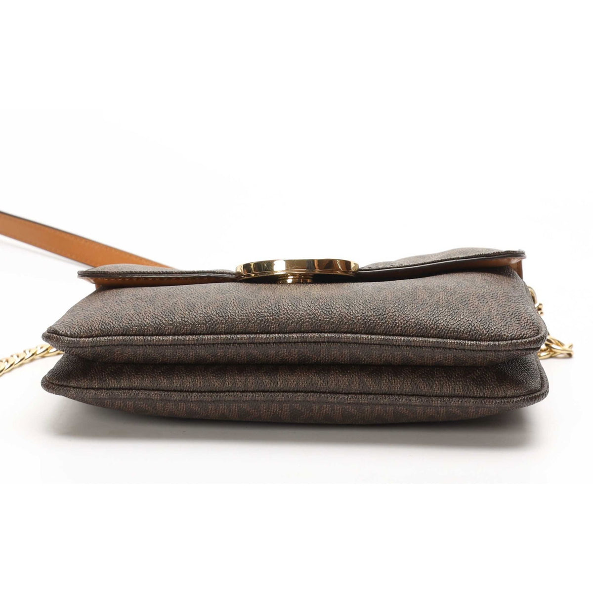Michael Kors Fulton Flap Brown Crossbody Bag
